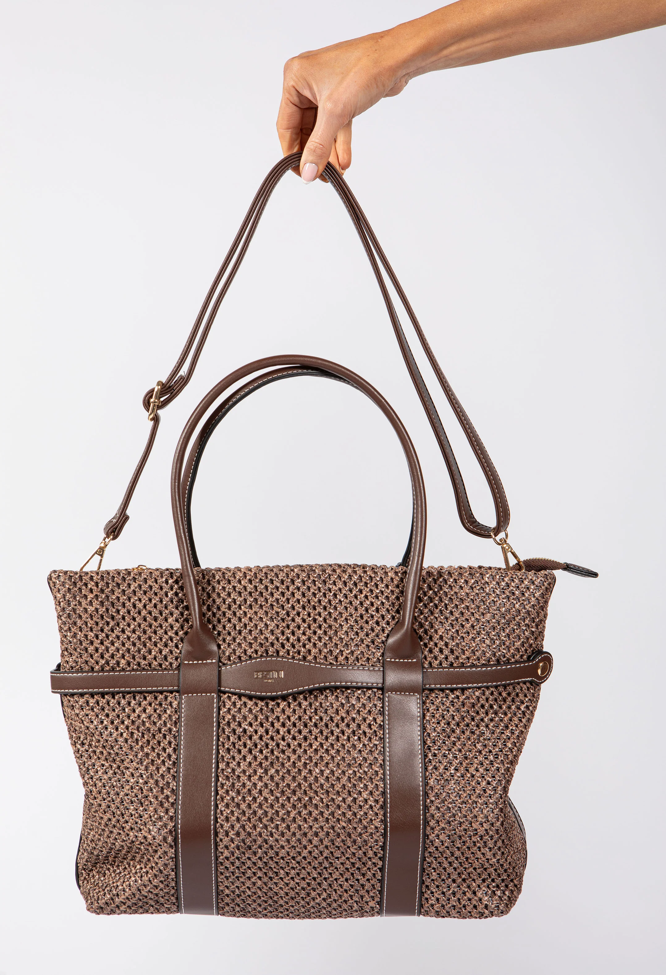 Straw Effect Tote Bag - Image 8