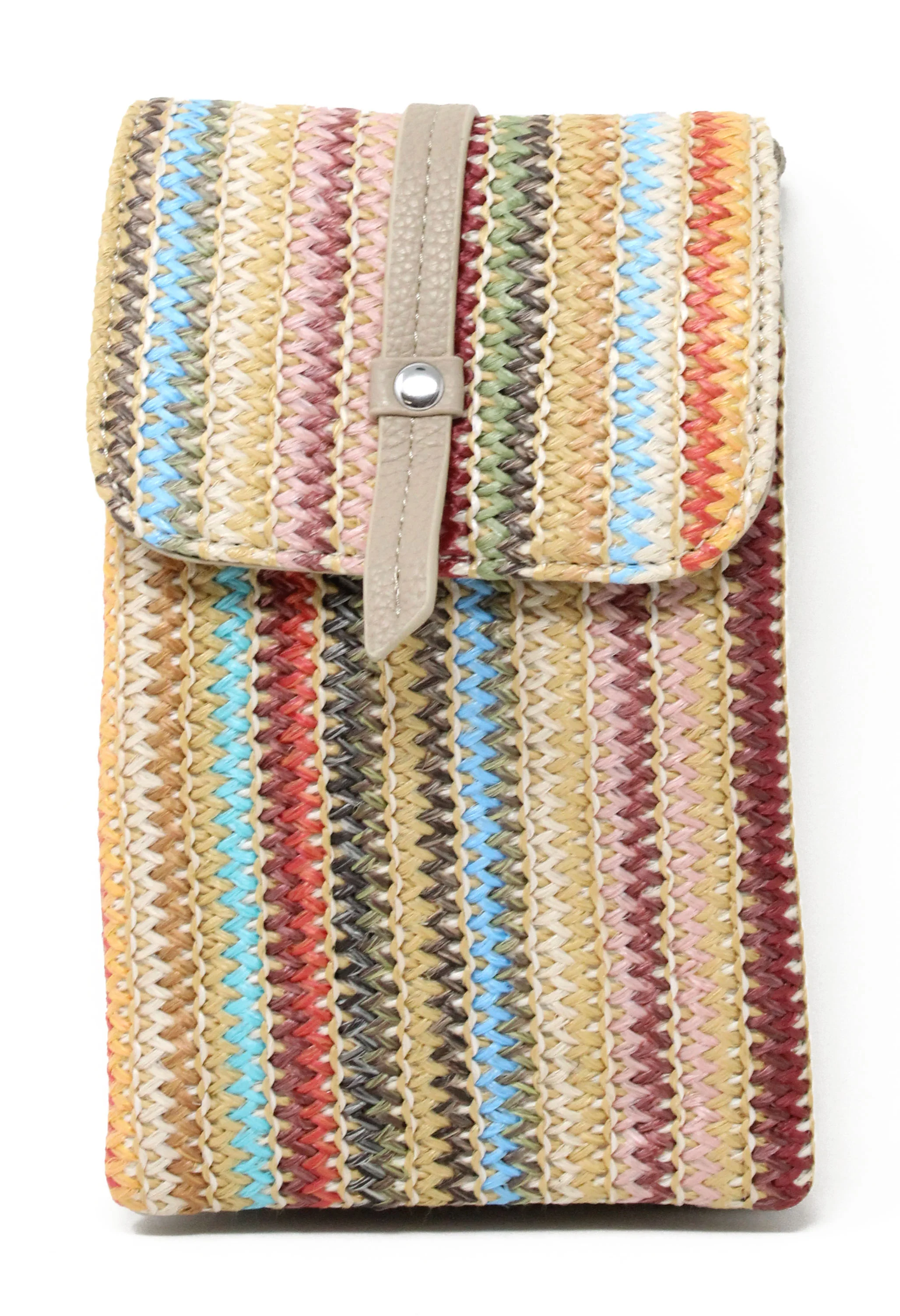 Straw Striped Crossbody Bag - Image 2