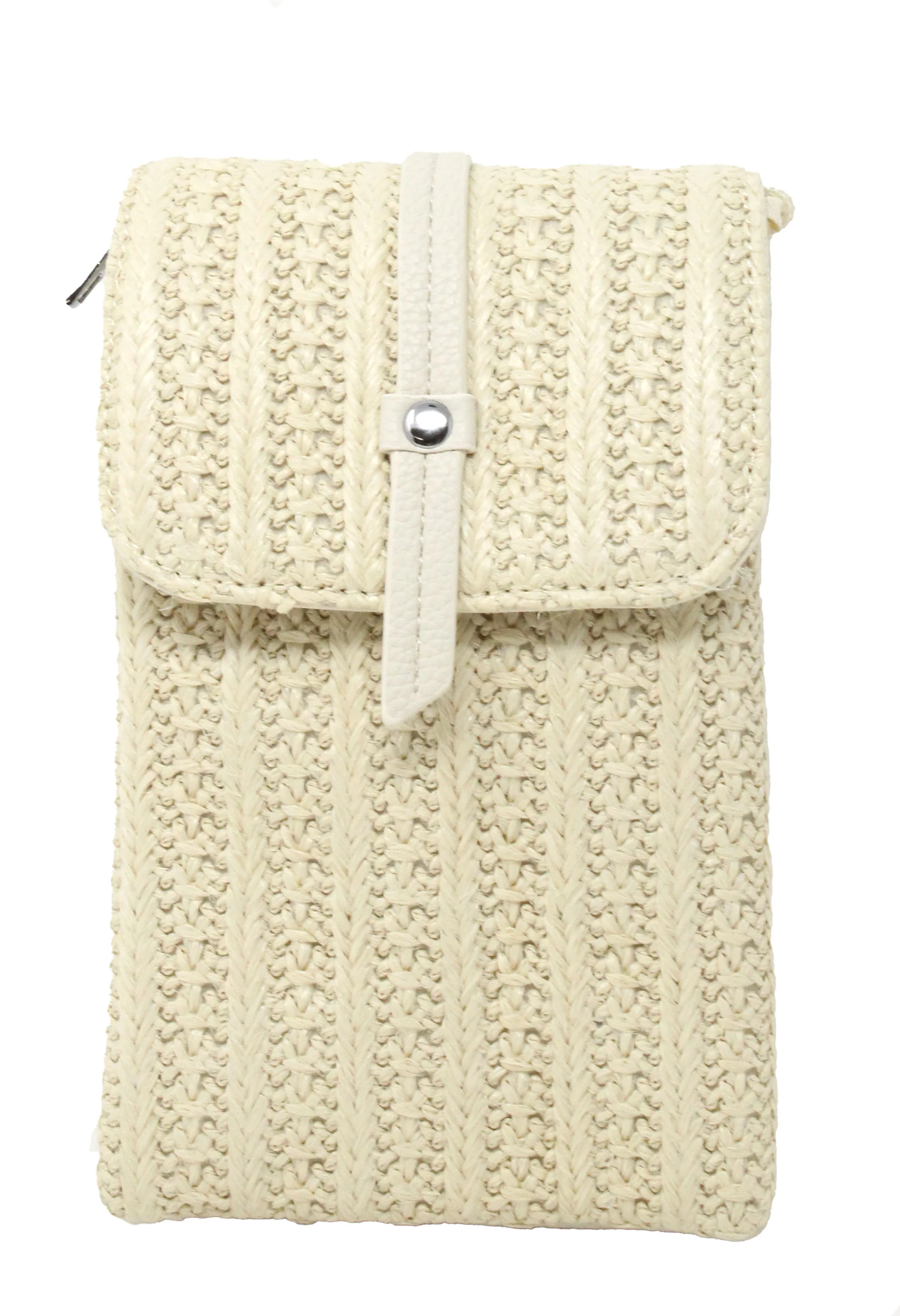 Straw Striped Crossbody Bag - Image 7