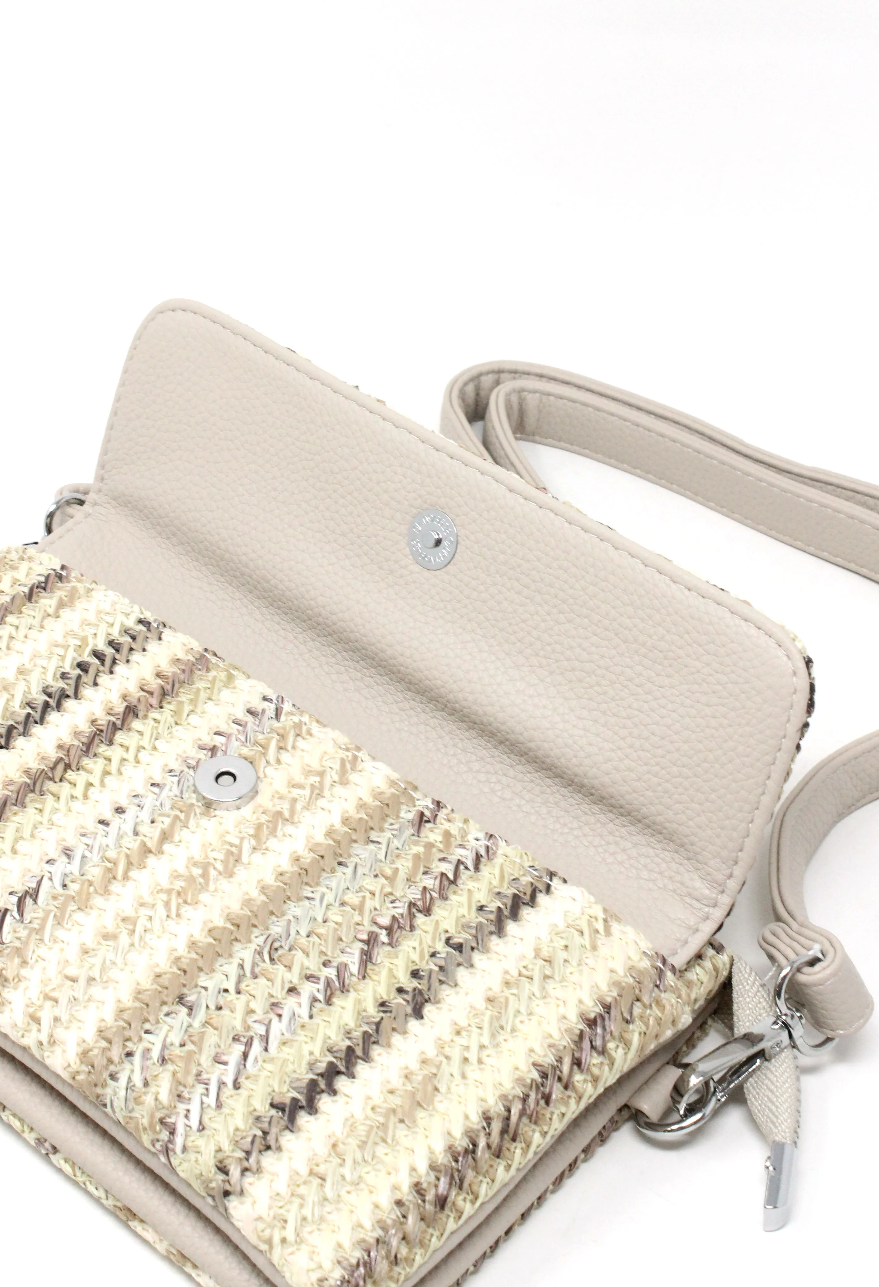 Straw Striped Mini Crossbody Bag - Image 29