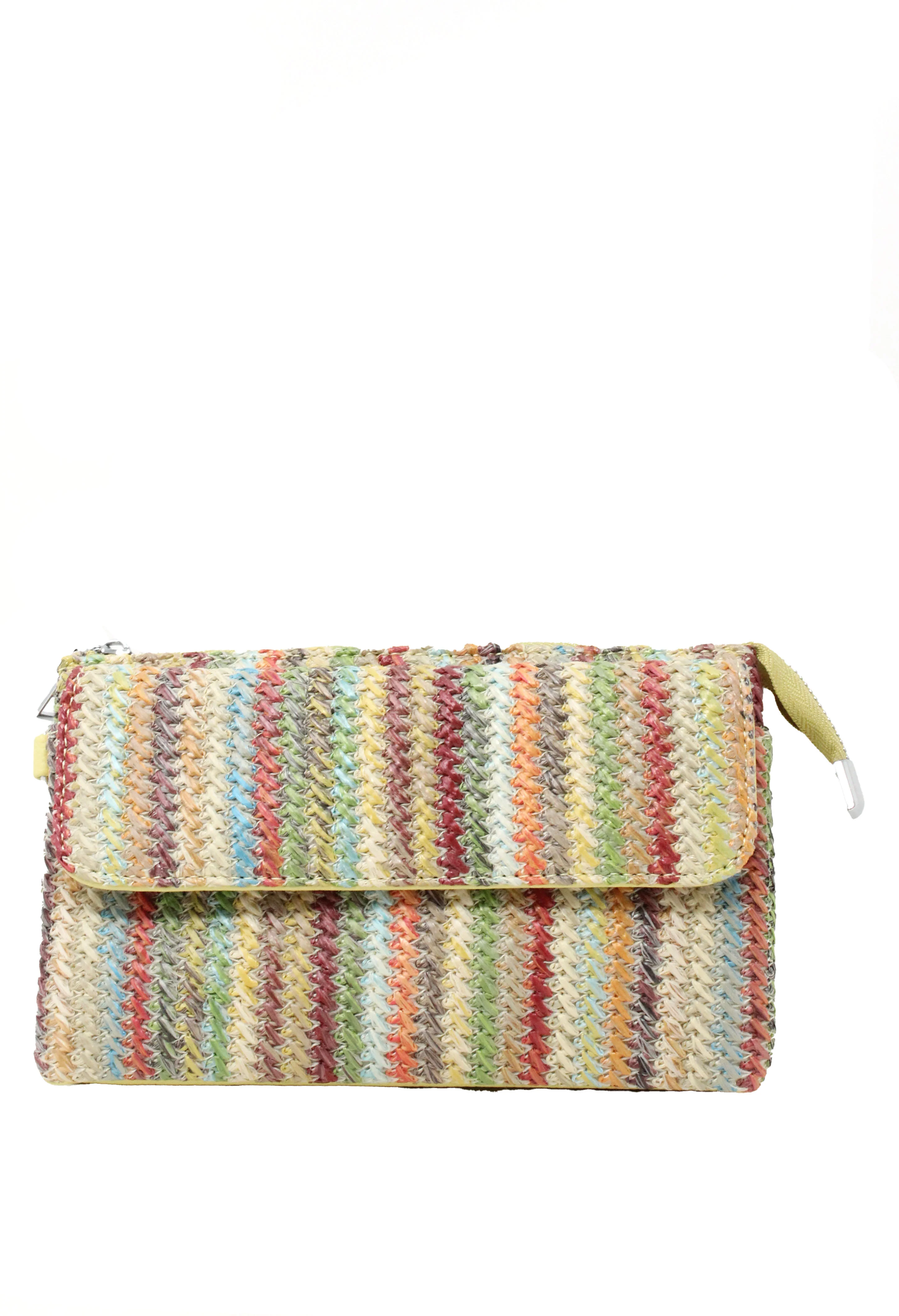 Straw Striped Mini Crossbody Bag - Image 36