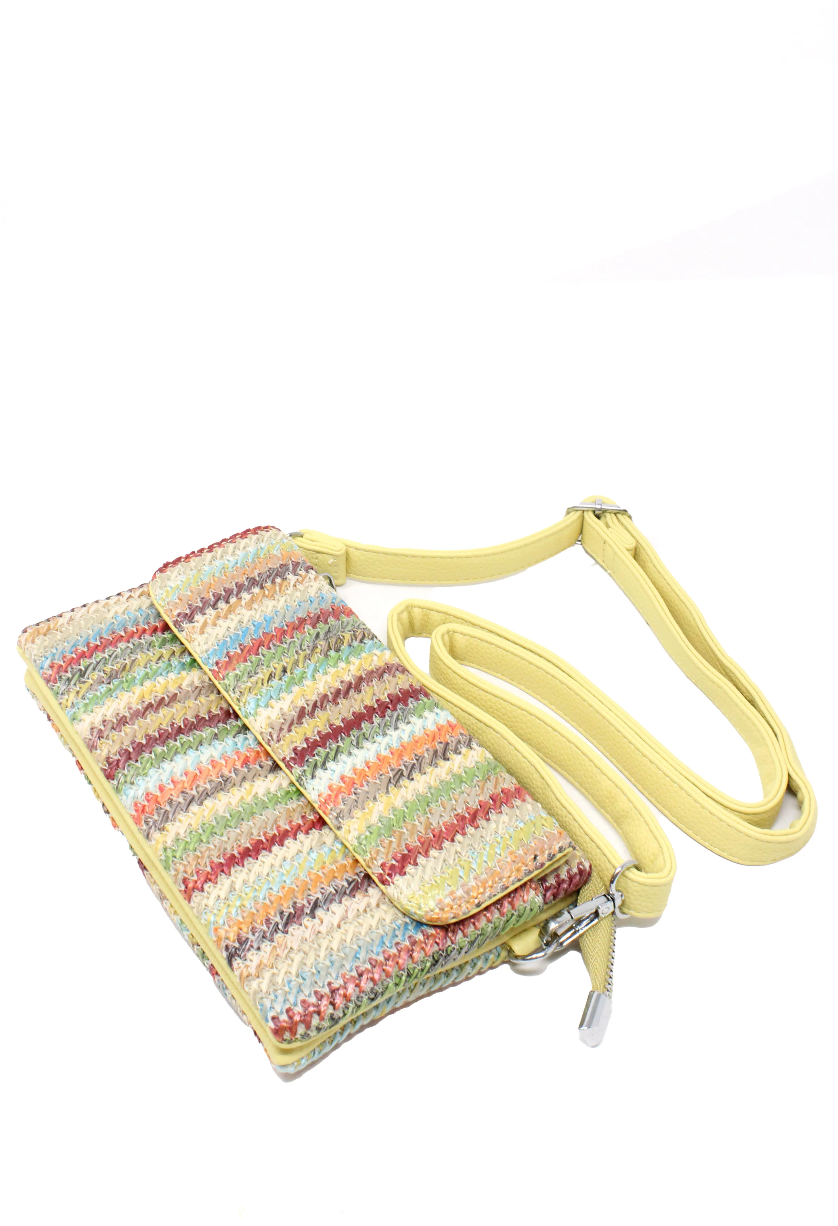 Straw Striped Mini Crossbody Bag - Image 37