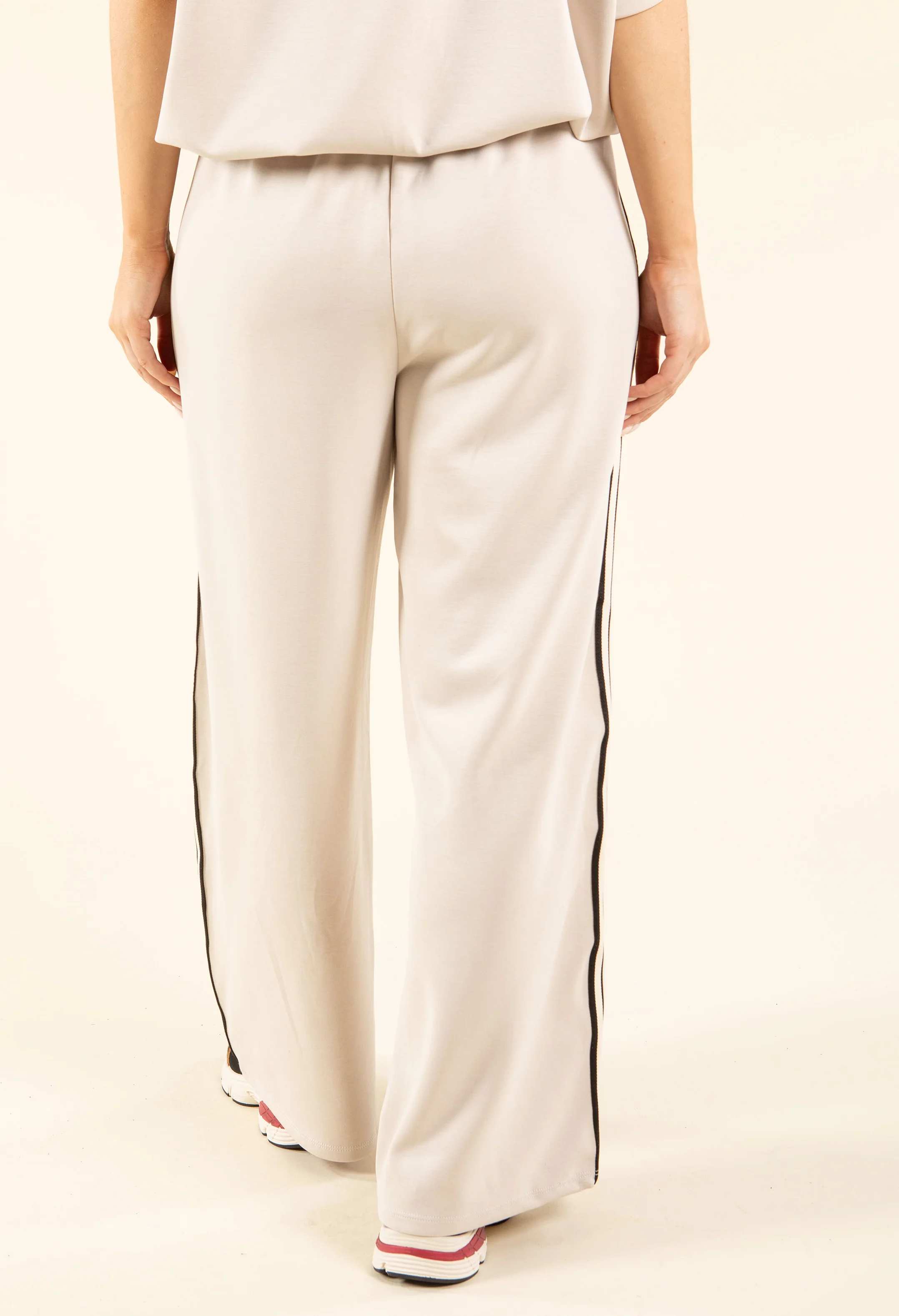 Stripe Detail Wide Joggers - Image 4