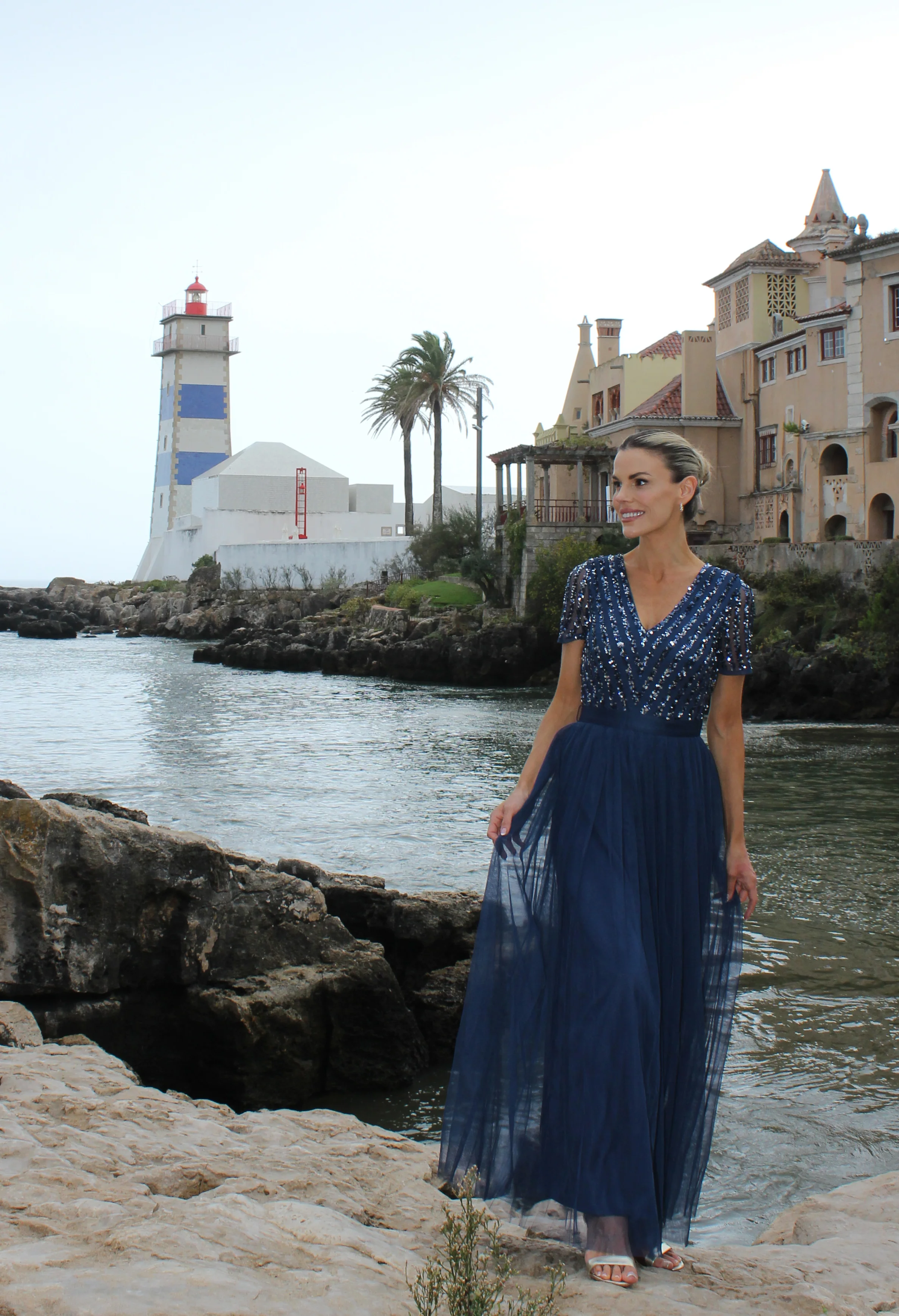 STRIPE EMBELLISHED MAXI DRESS WITH SASH BELT - Image 15