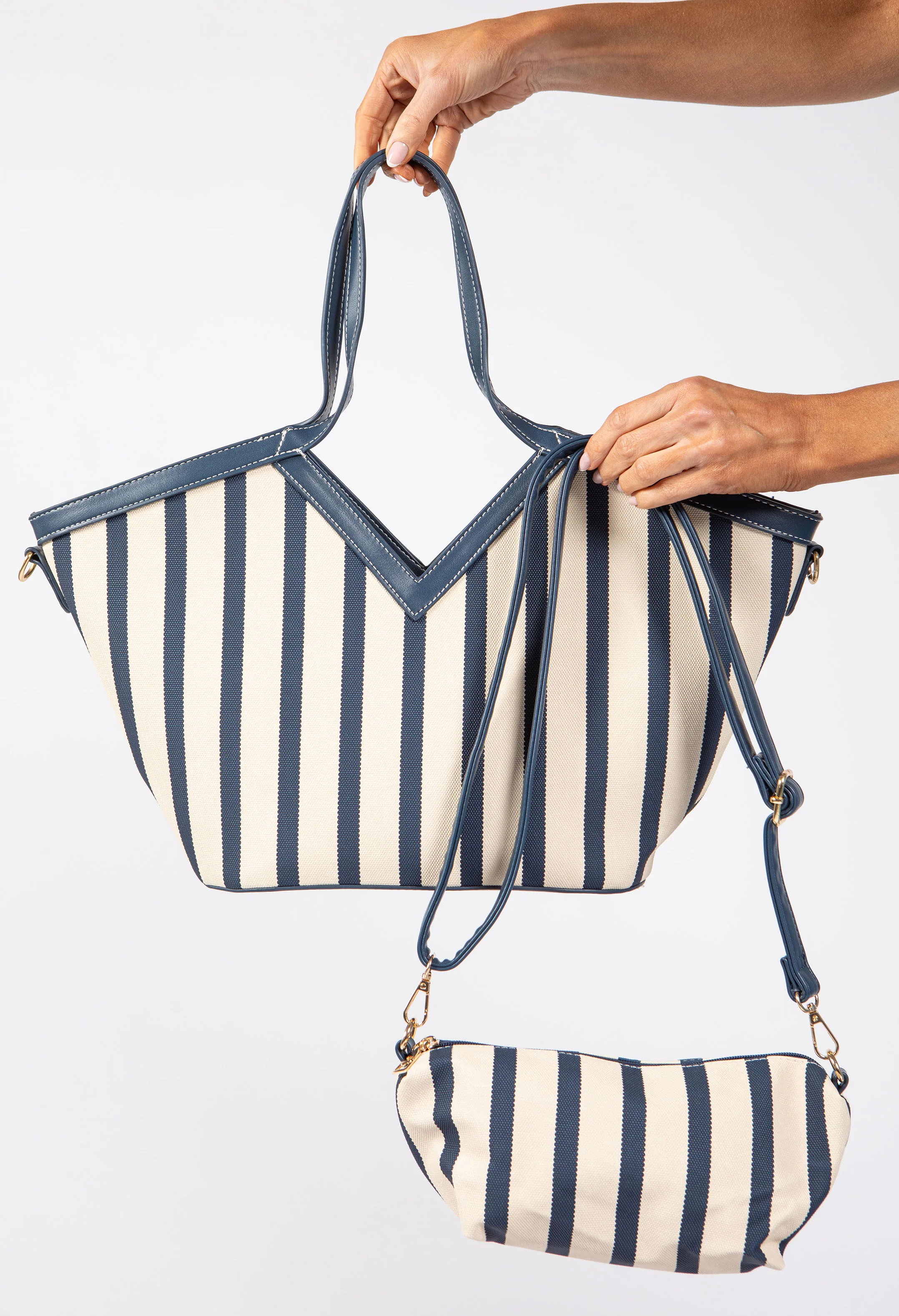 Striped Beach Tote Bag - Image 8