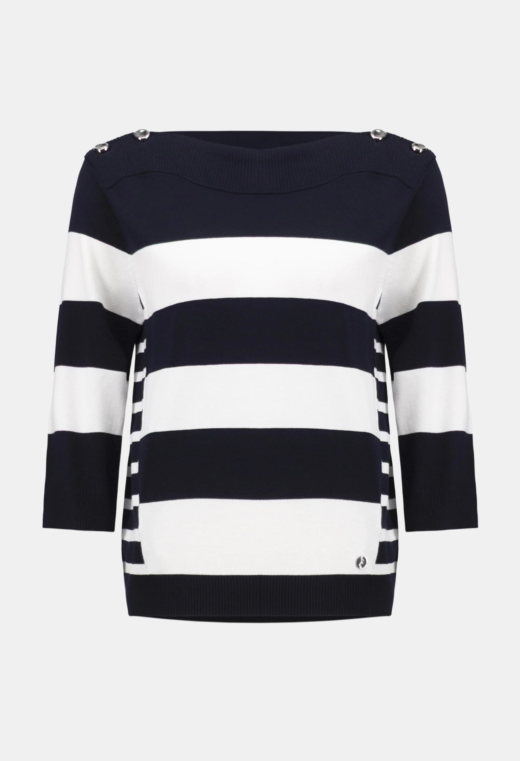 Striped Boat Neck Pullover - Image 5