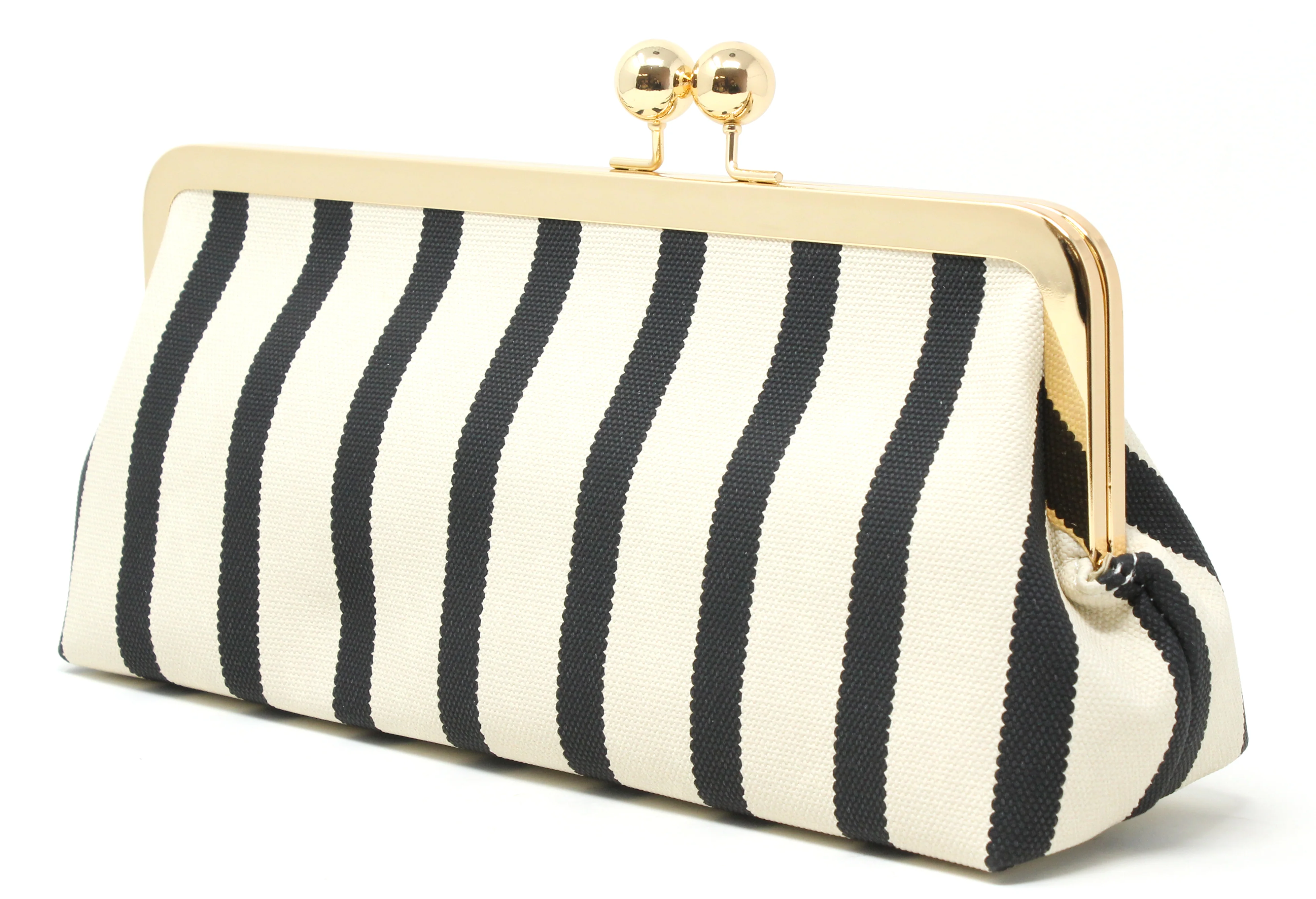 Striped Canvas Clutch Bag - Image 11