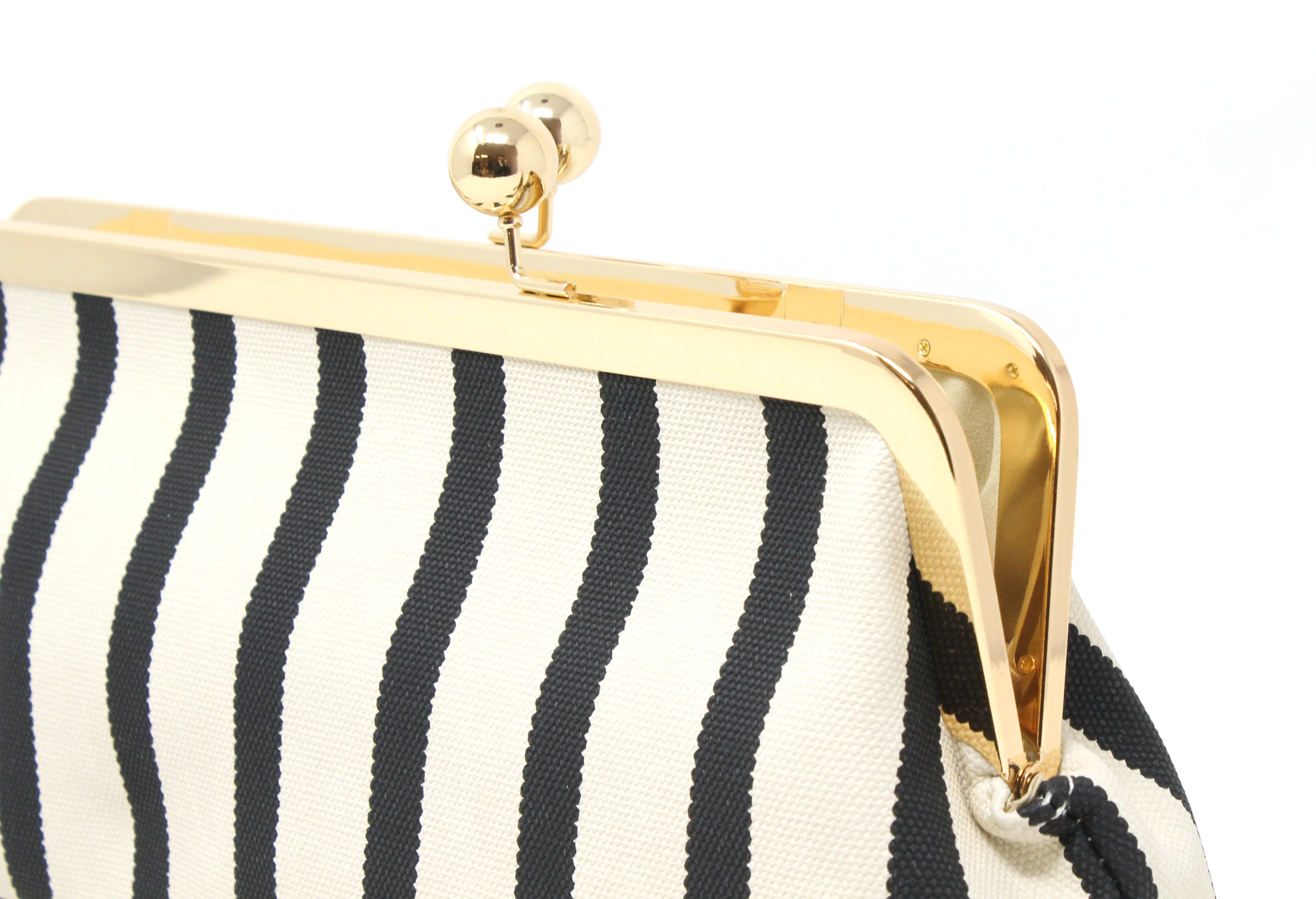 Striped Canvas Clutch Bag - Image 13