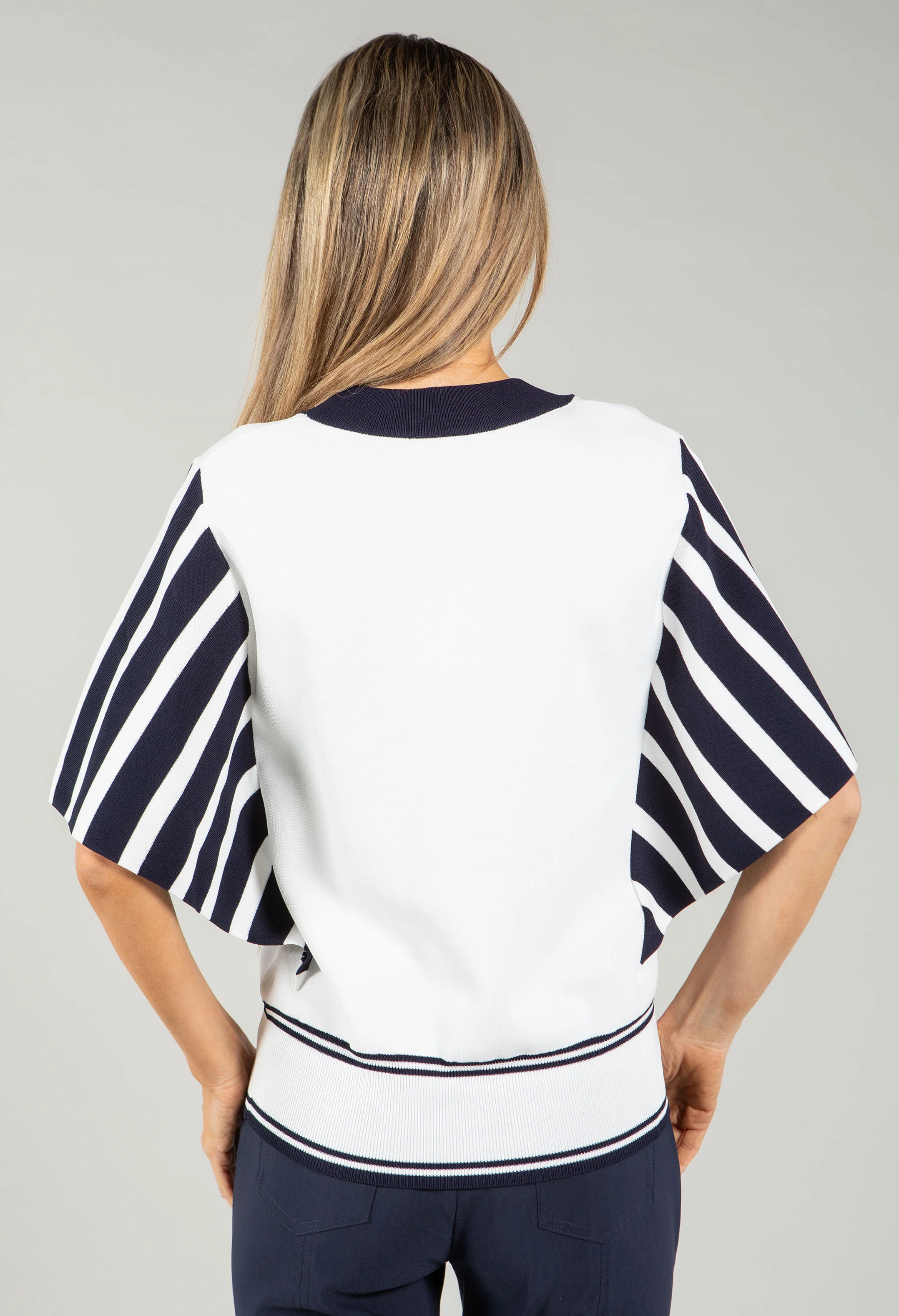 Striped Fine Knit Top - Image 4