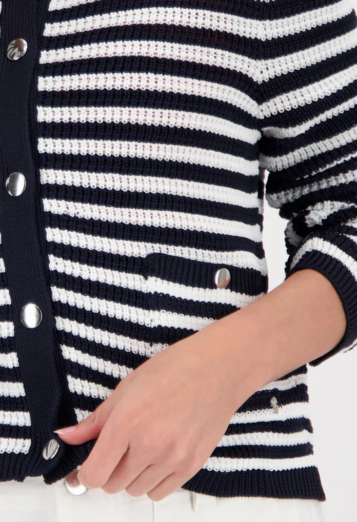 Striped Knit Cardigan - Image 3