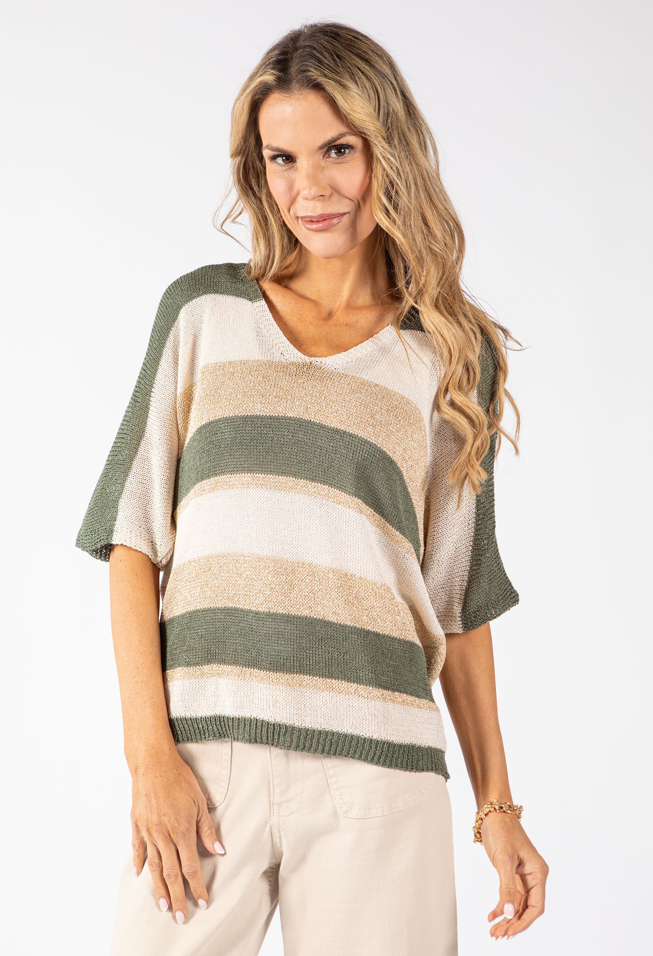 Striped Lurex Knit Jumper - Image 6