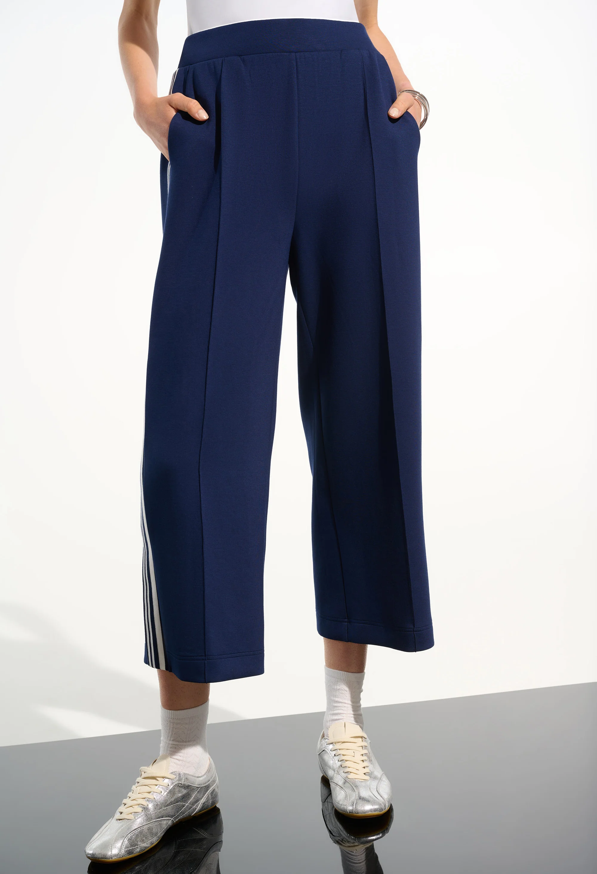 Striped Relaxed Trousers - Image 2