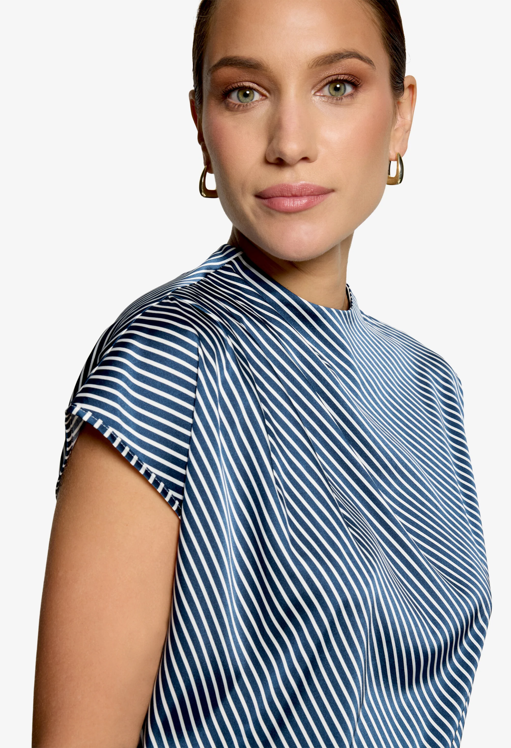 Striped Satin Blouse - Image 4