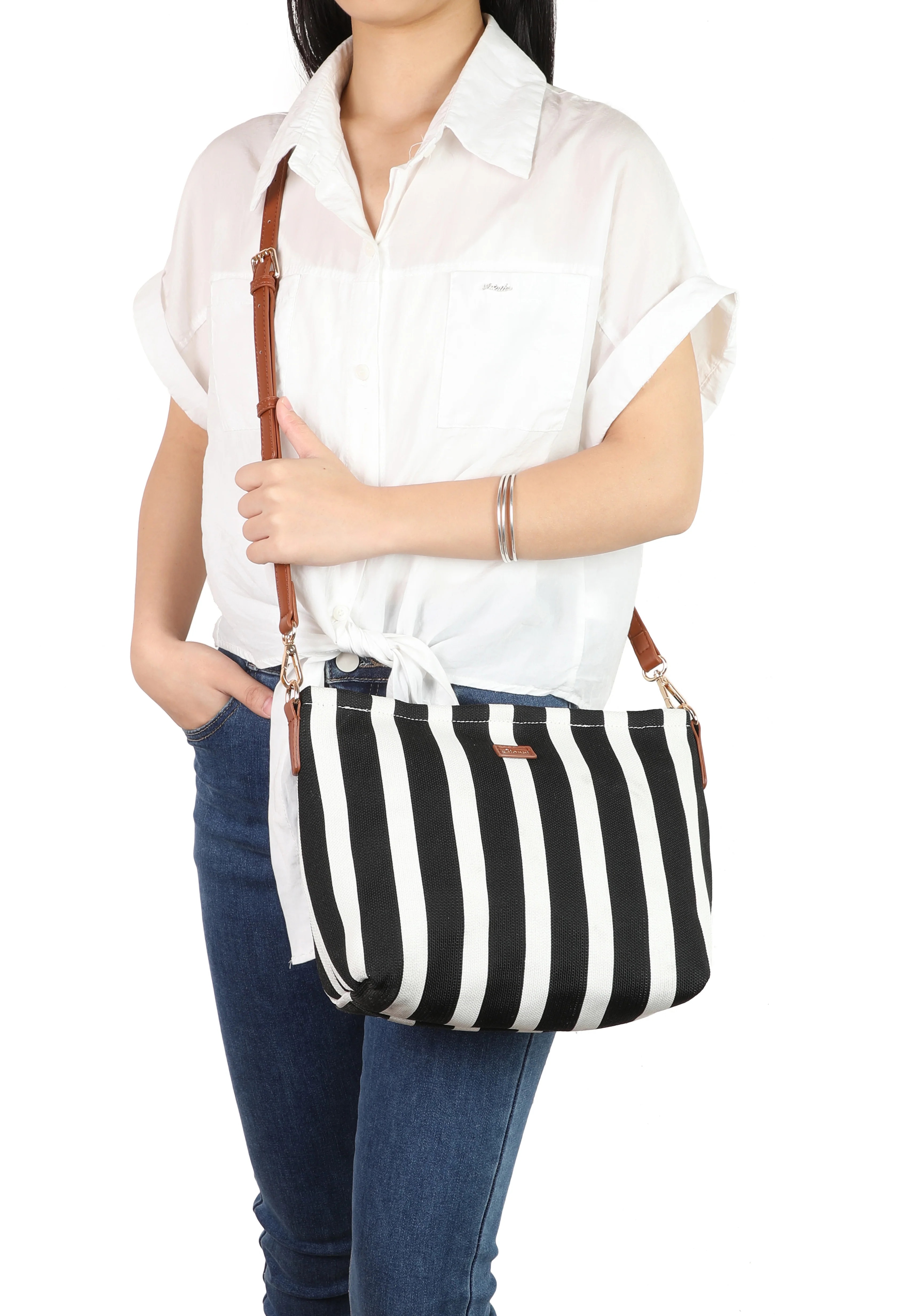 Striped Shopper Bag - Image 15