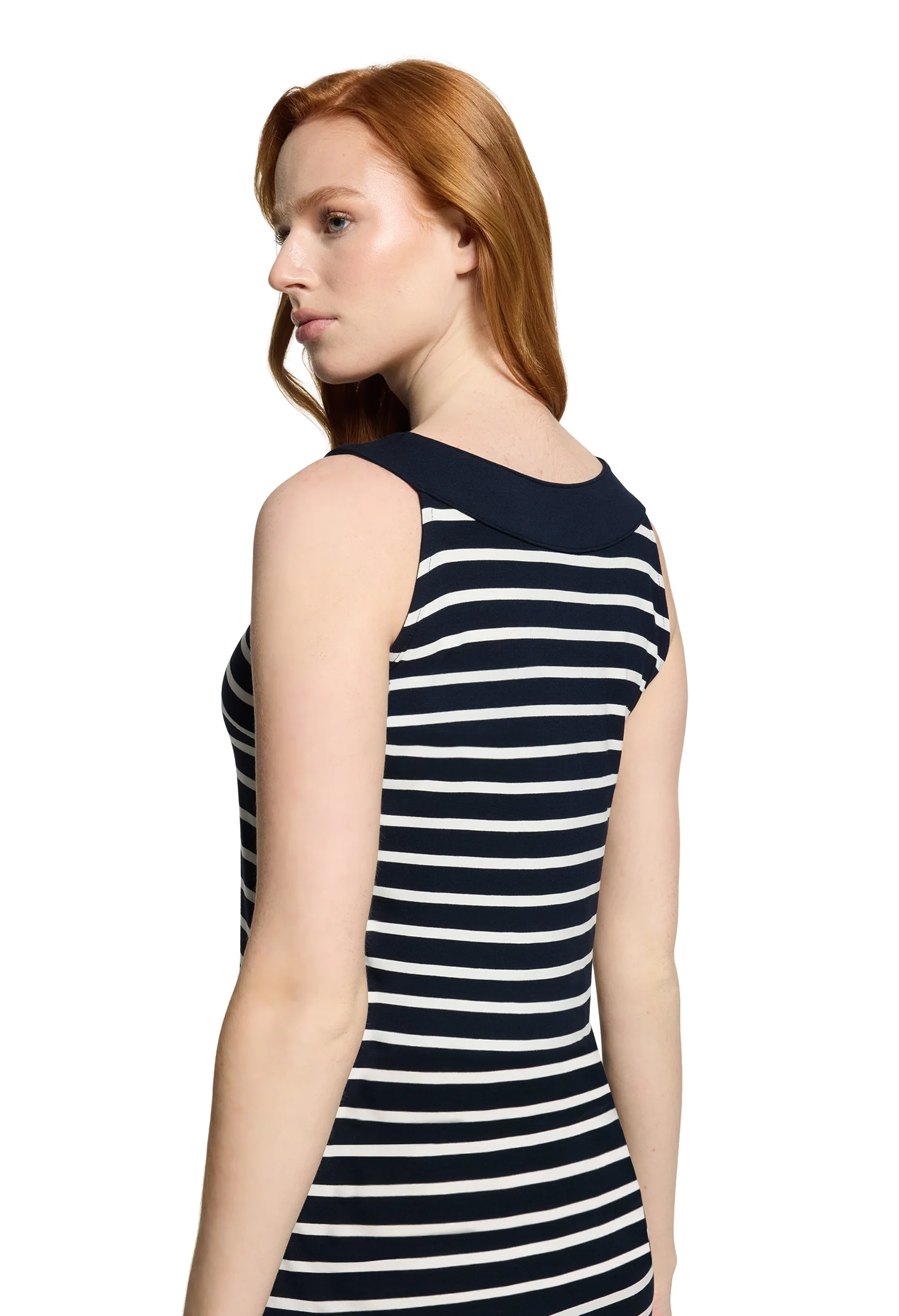 Striped Short Jersey Dress - Image 5