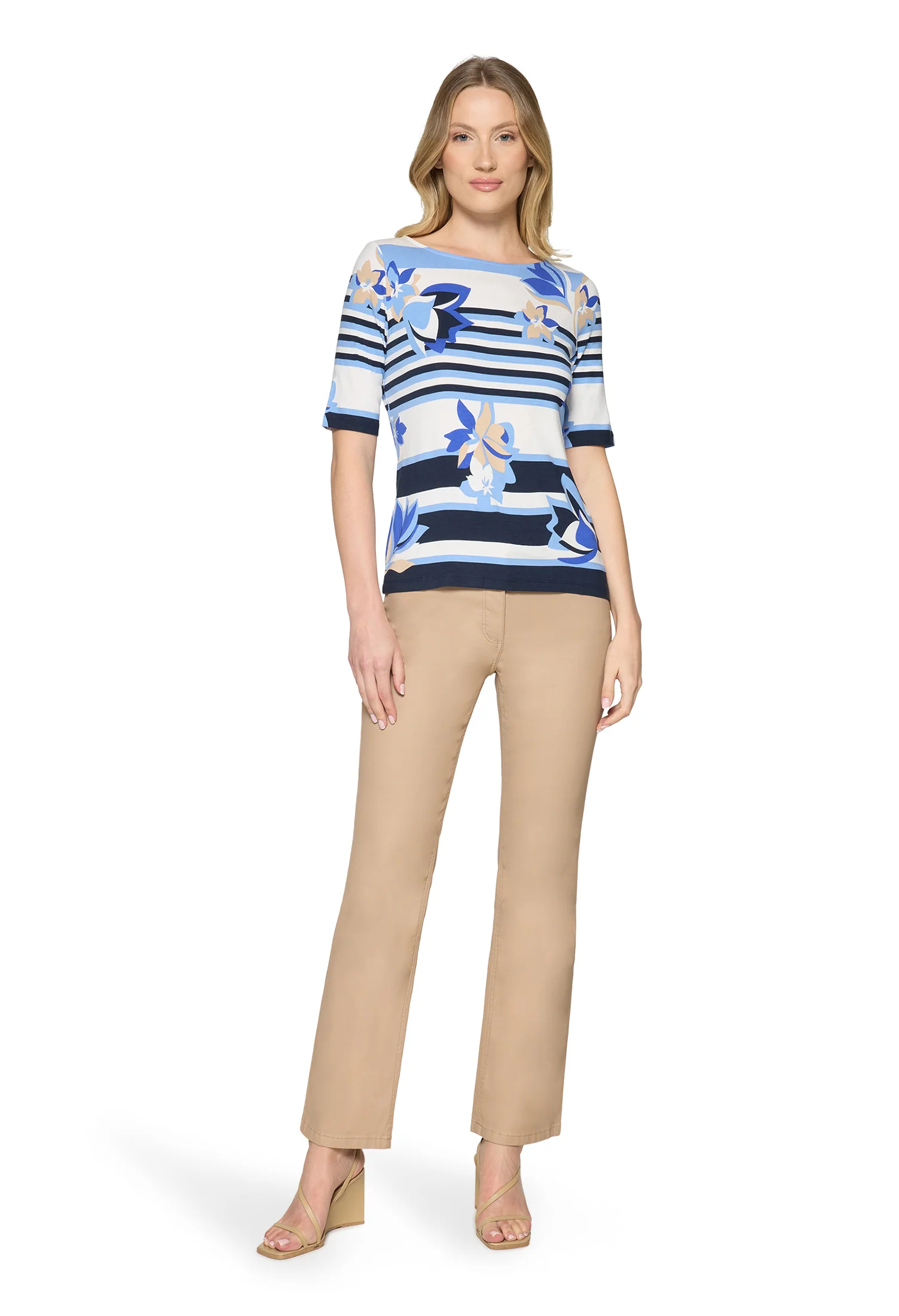 Striped Short Sleeve Top - Image 3