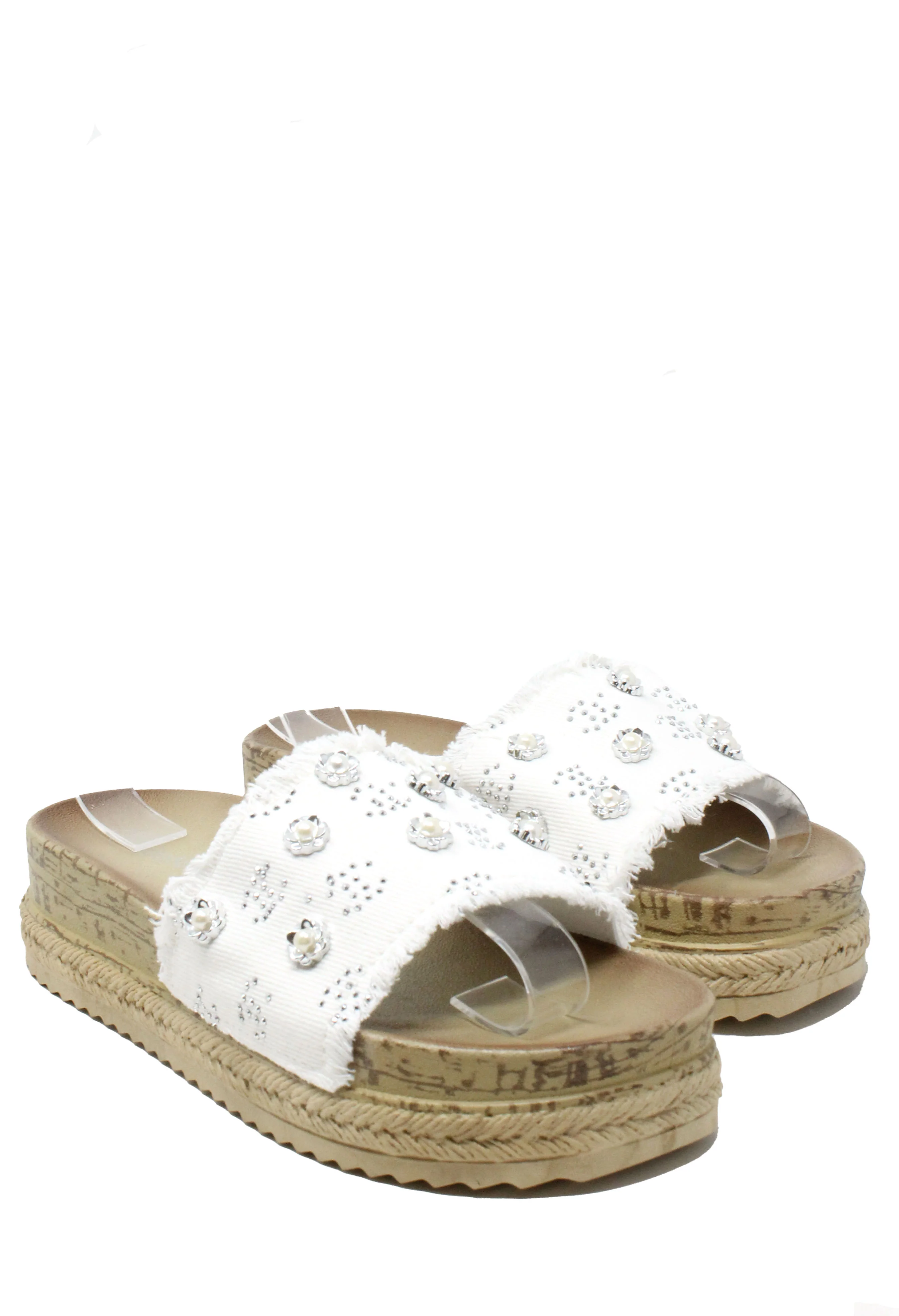 Studded Denim Slide - Image 17