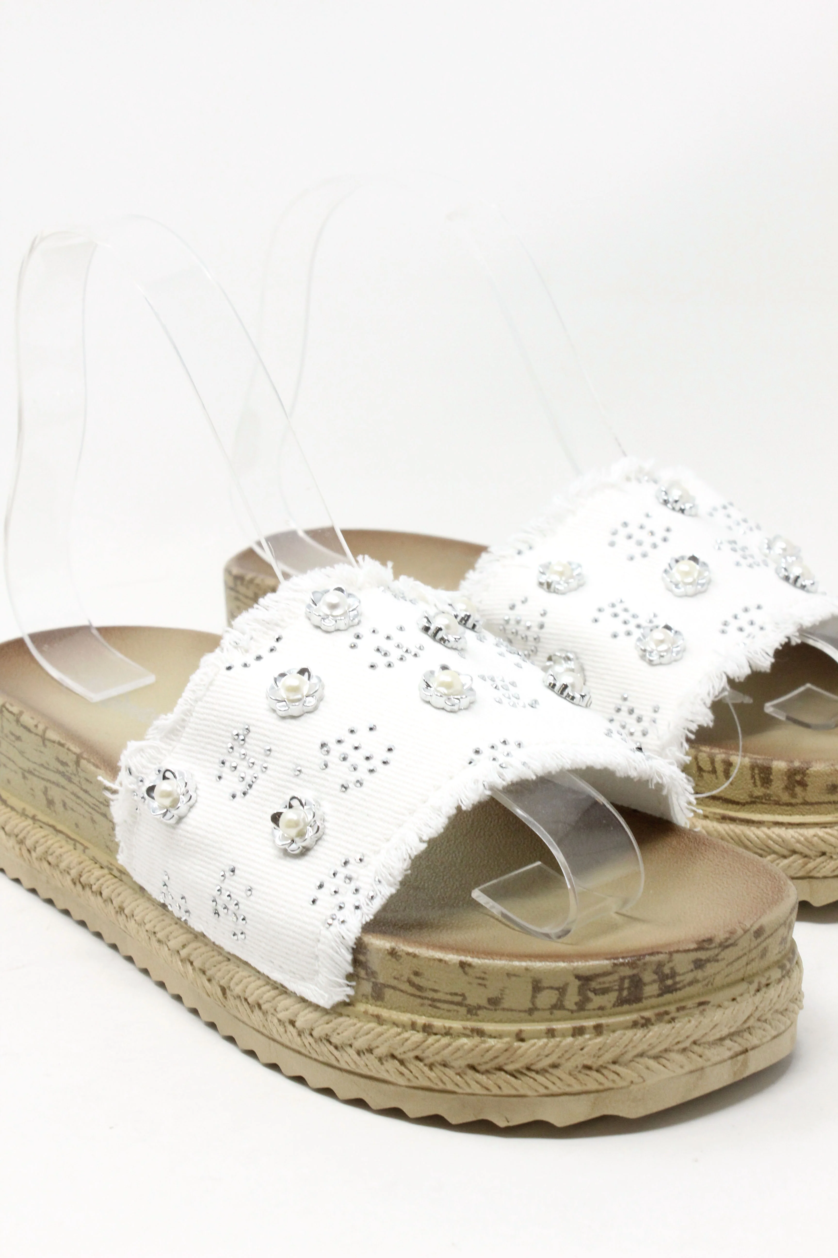 Studded Denim Slide - Image 20