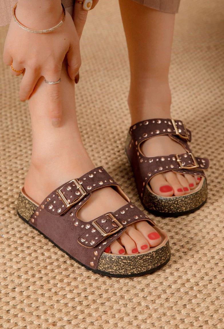 Studded Double Strap Sandals - Image 6
