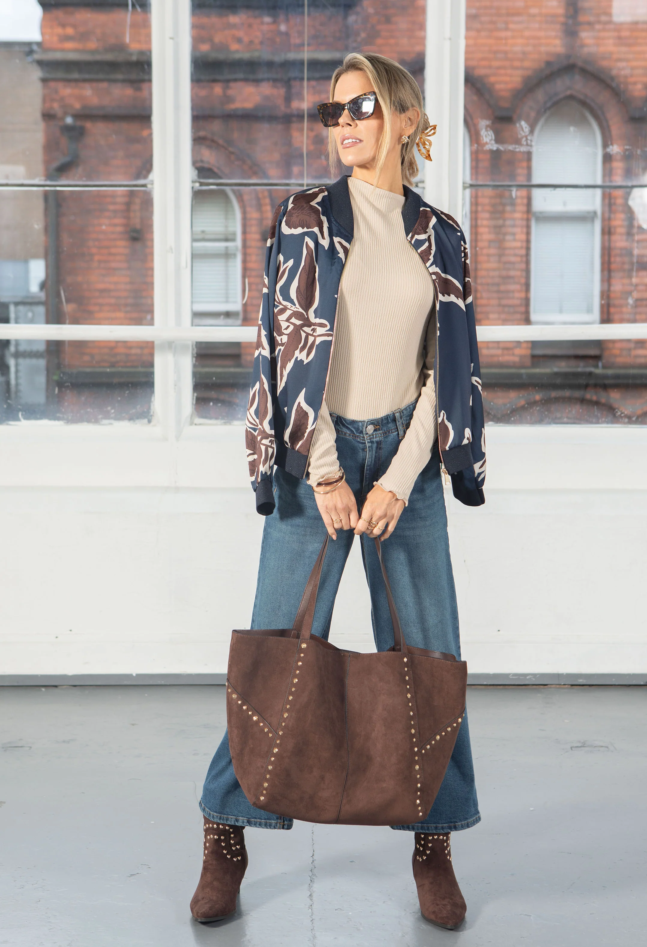 Studded Maxi Shopper Bag - Image 3