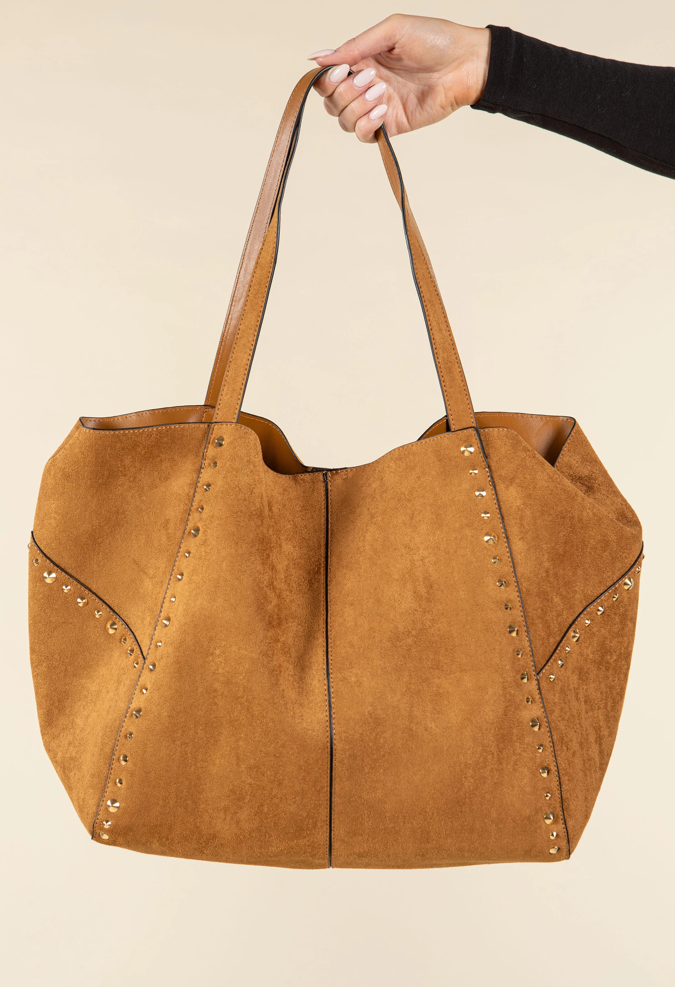 Studded Maxi Shopper Bag - Image 9