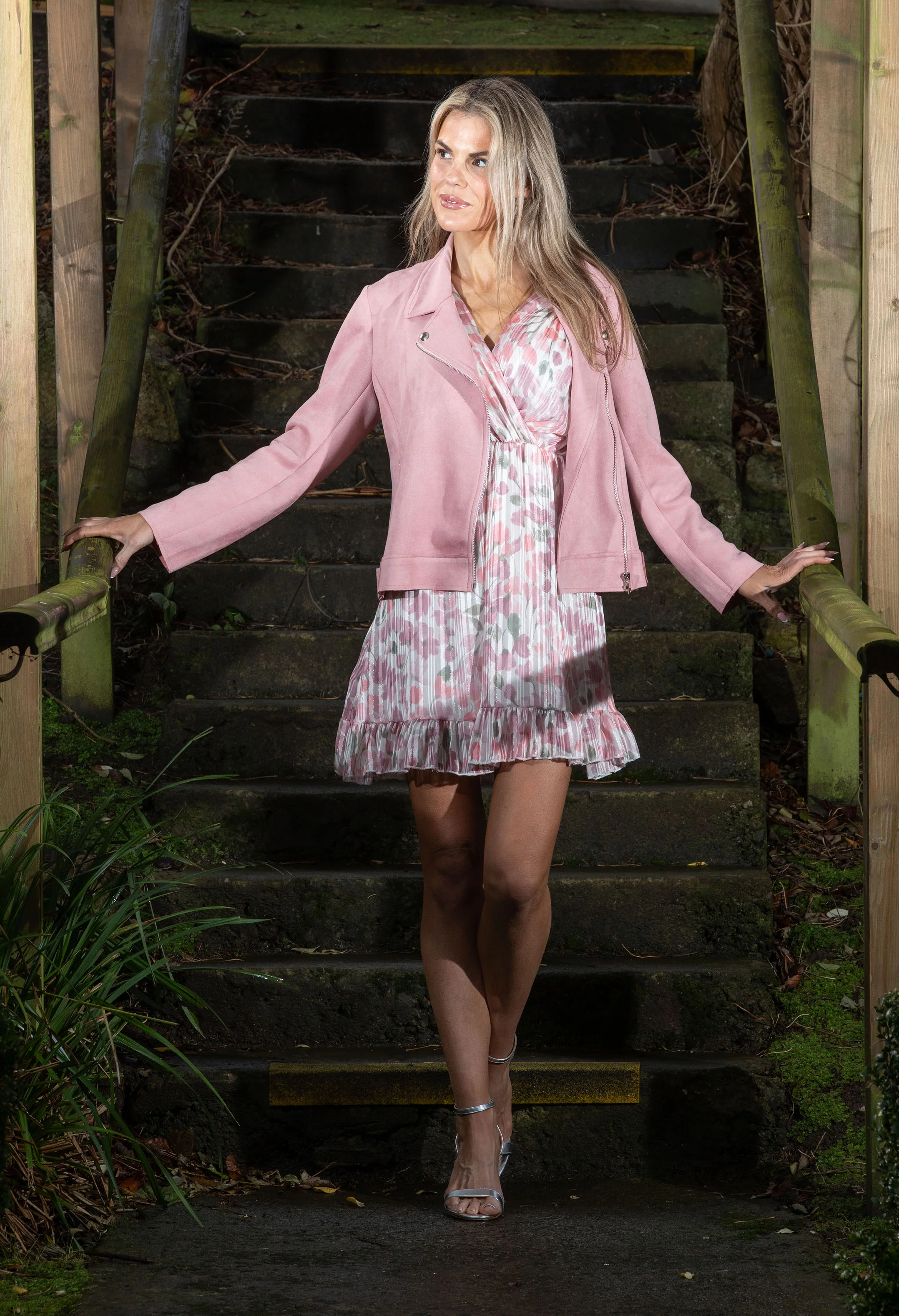 Suedette Biker Jacket - Image 6