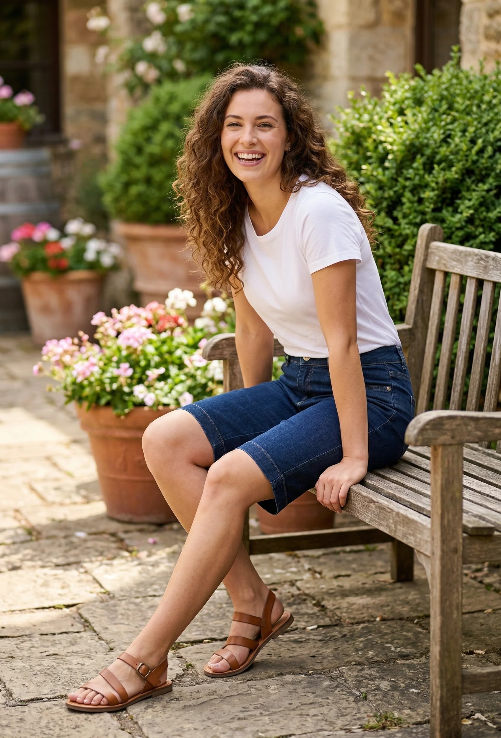 Summer Feeling Denim Bermuda