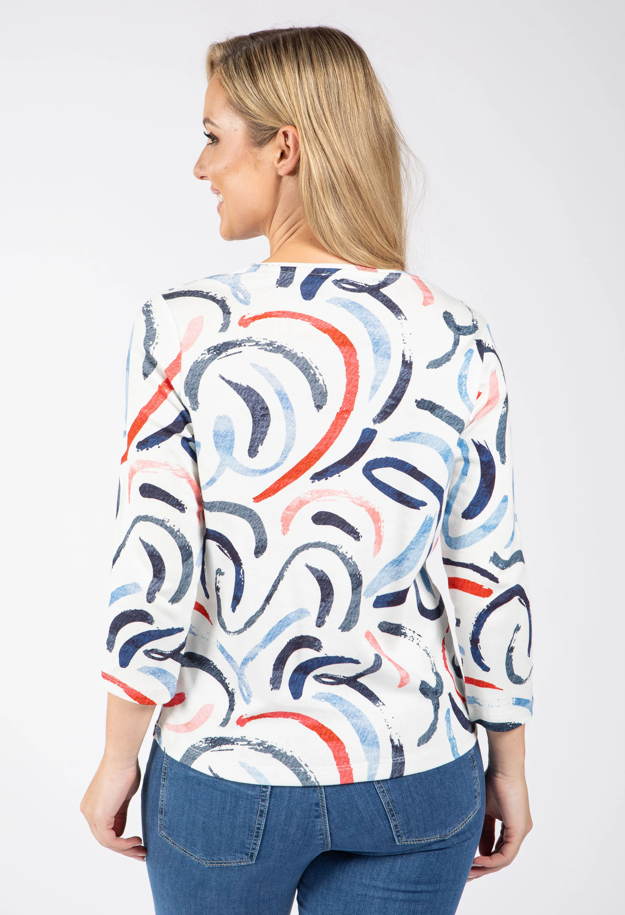Swirl Printed Top - Image 4
