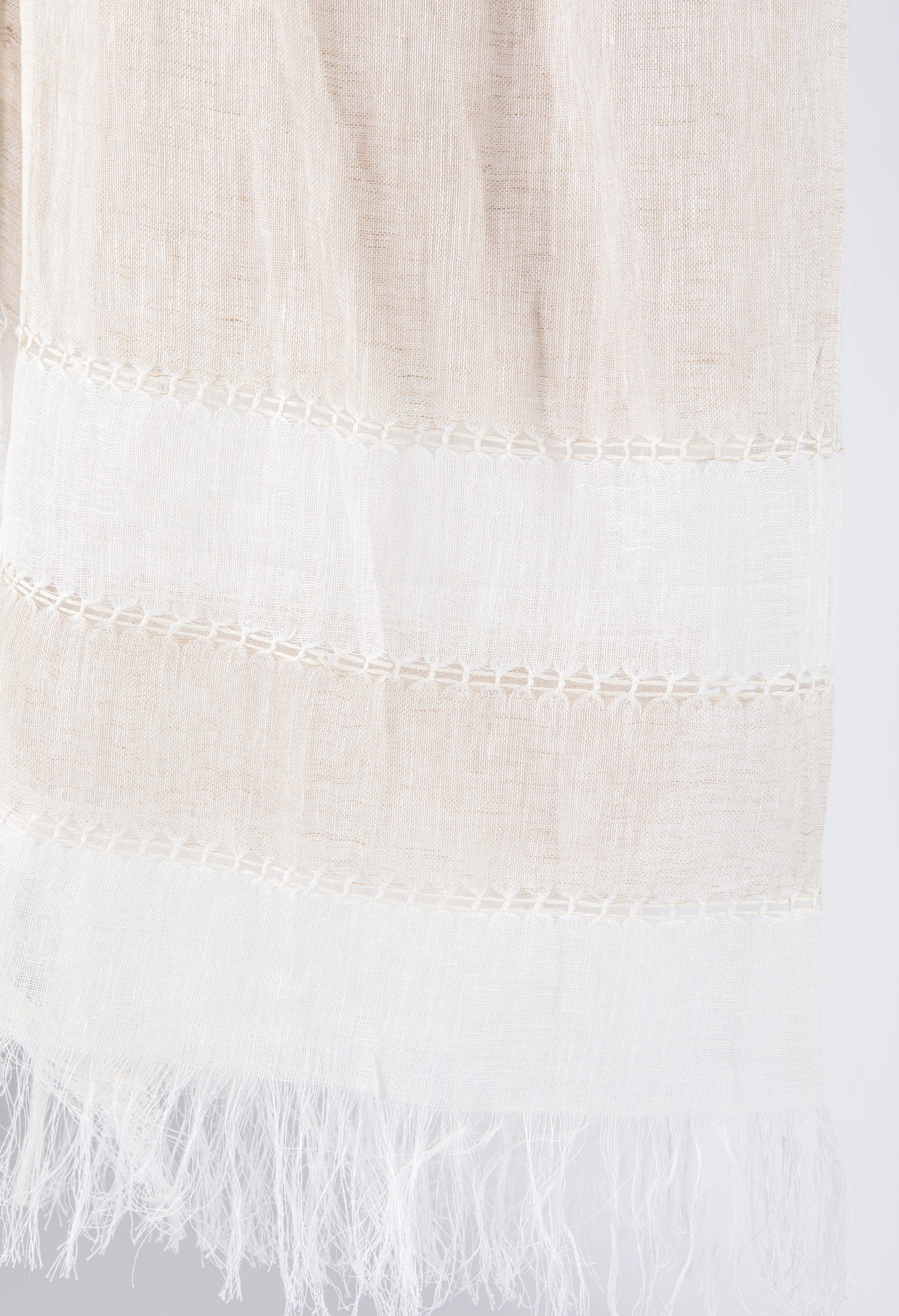 Tassel Detail Linen Scarf - Image 11