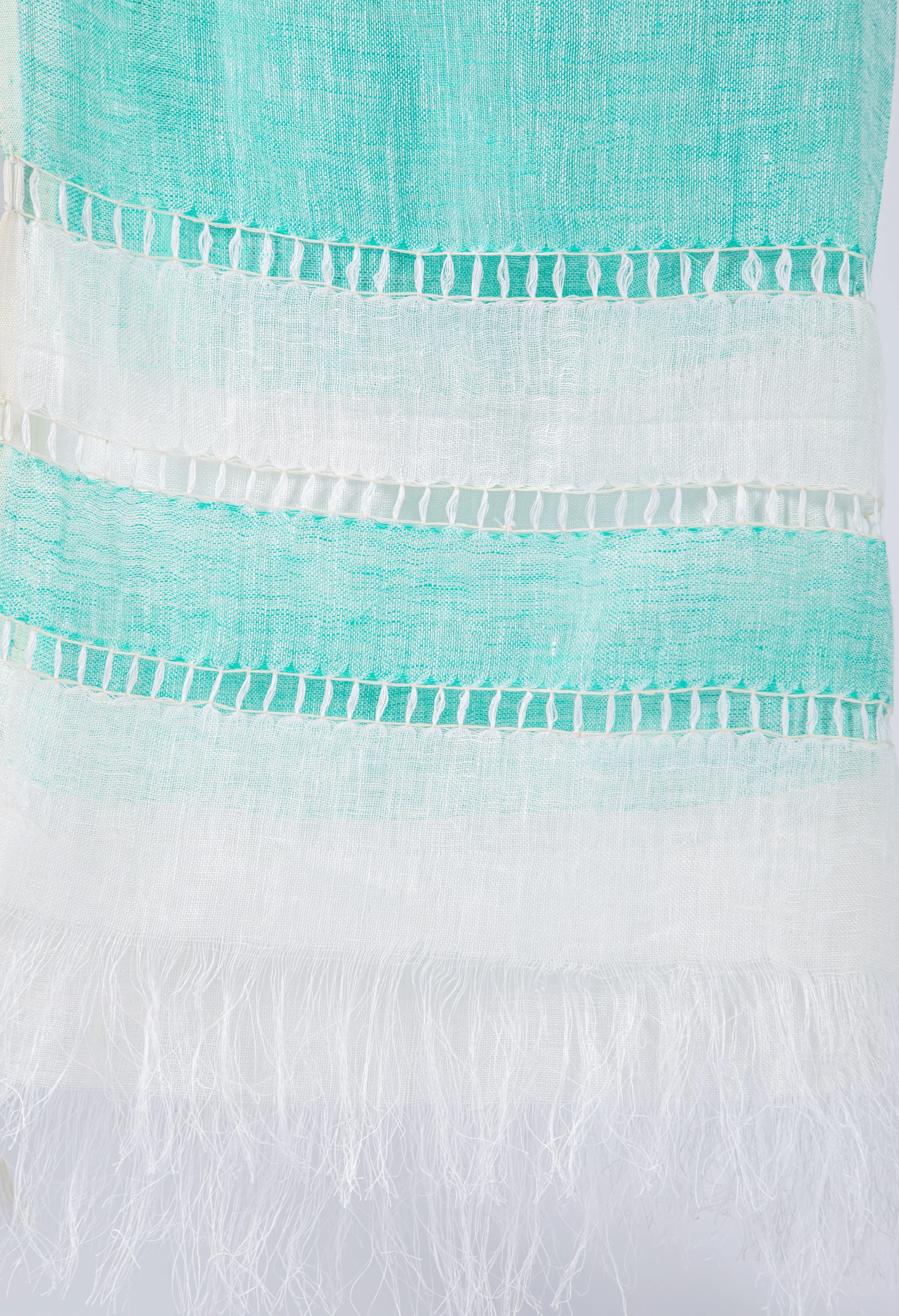 Tassel Detail Linen Scarf - Image 5