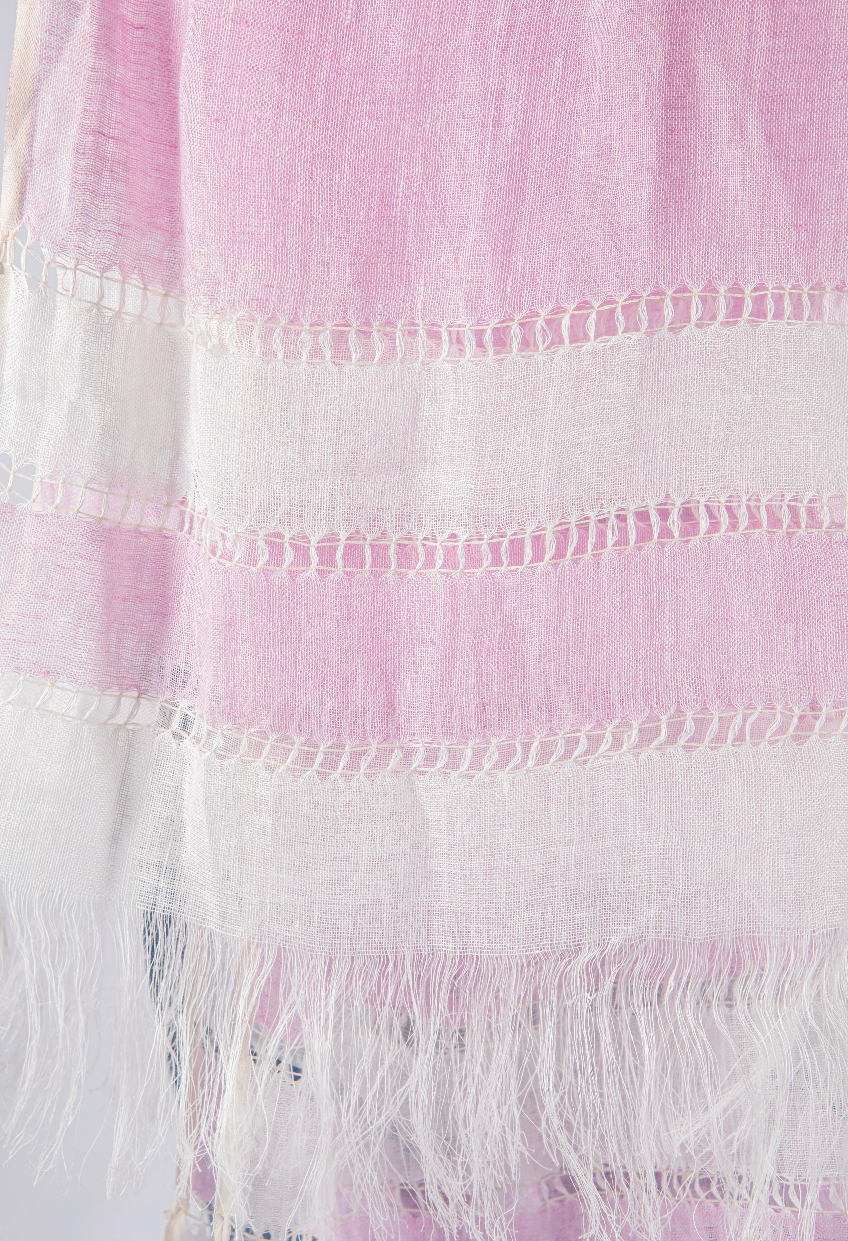 Tassel Detail Linen Scarf - Image 8