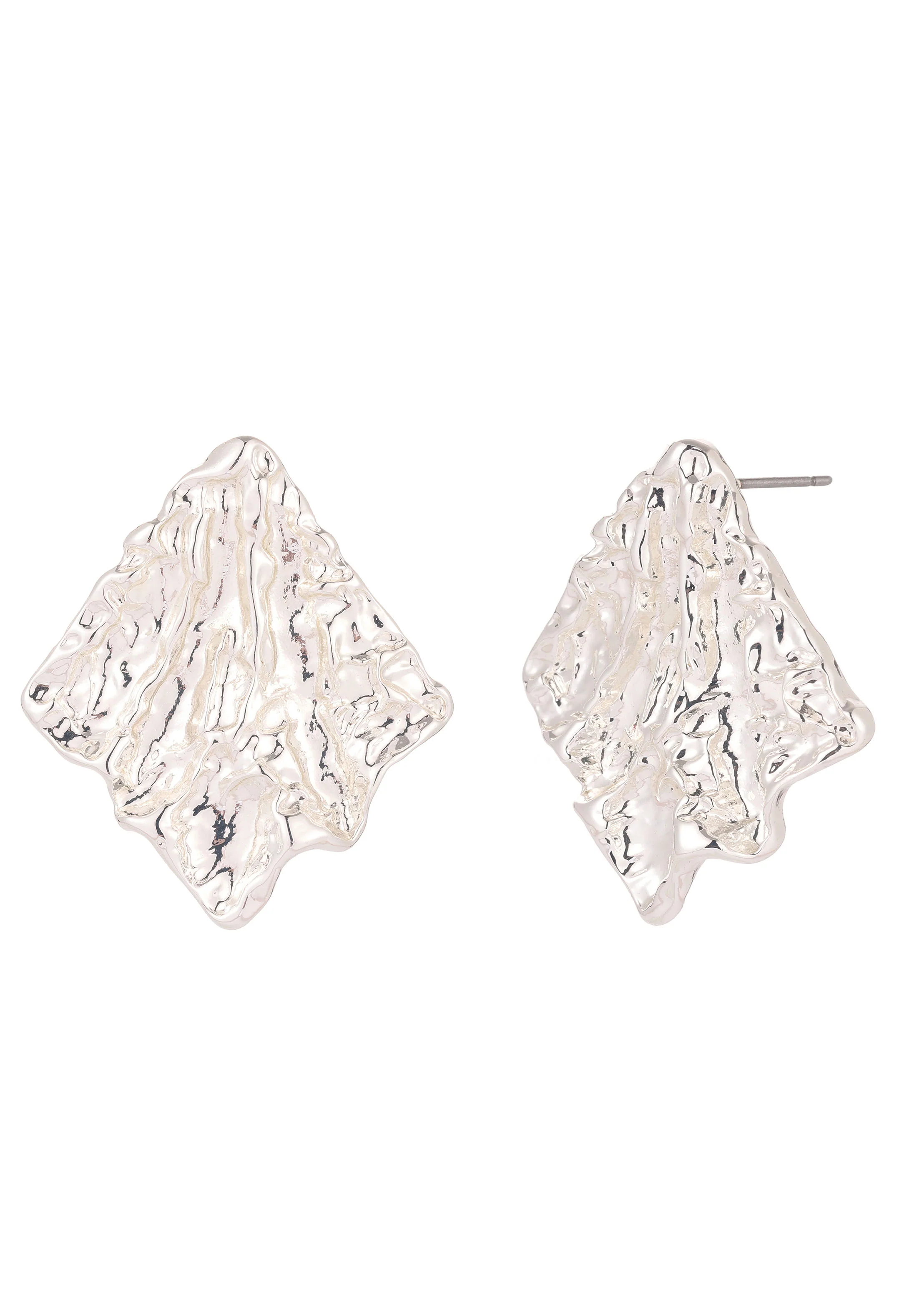 Textured Petal Earrings - Image 4