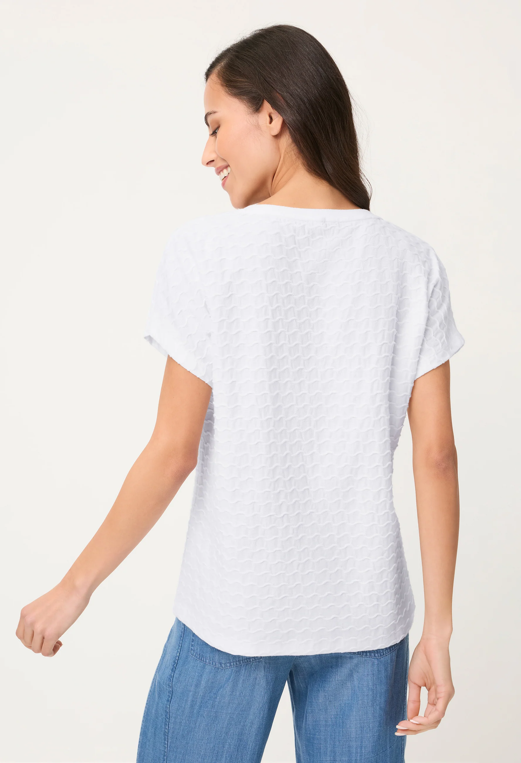 Textured Short Sleeve Top - Image 3