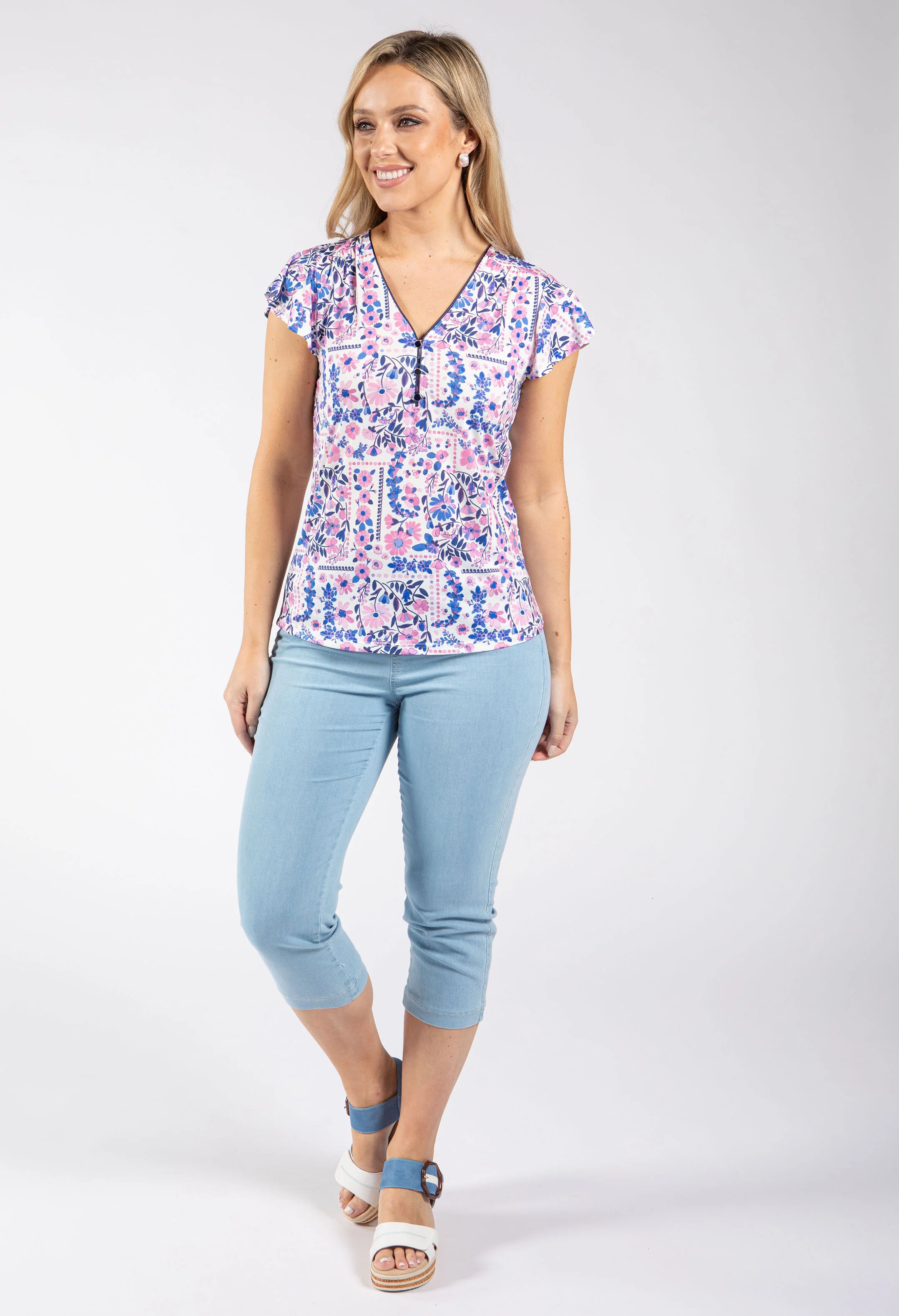Tichy Floral Top