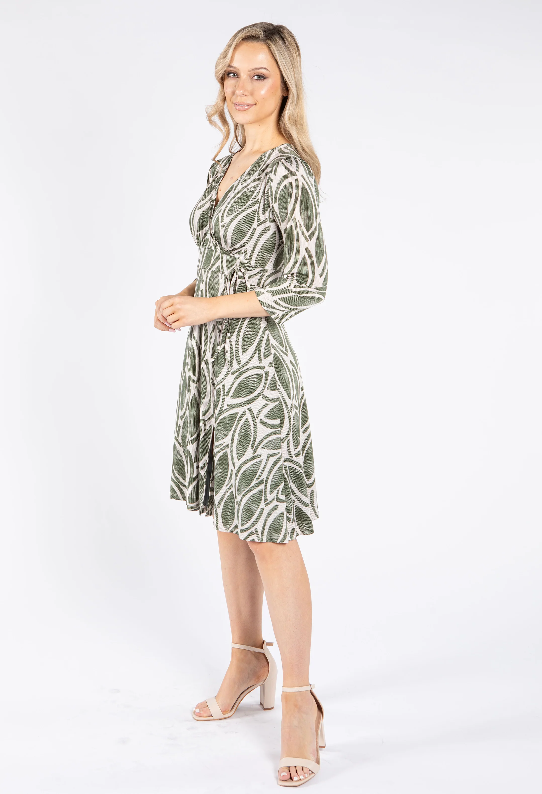 Tie Detail V Dress - Image 2