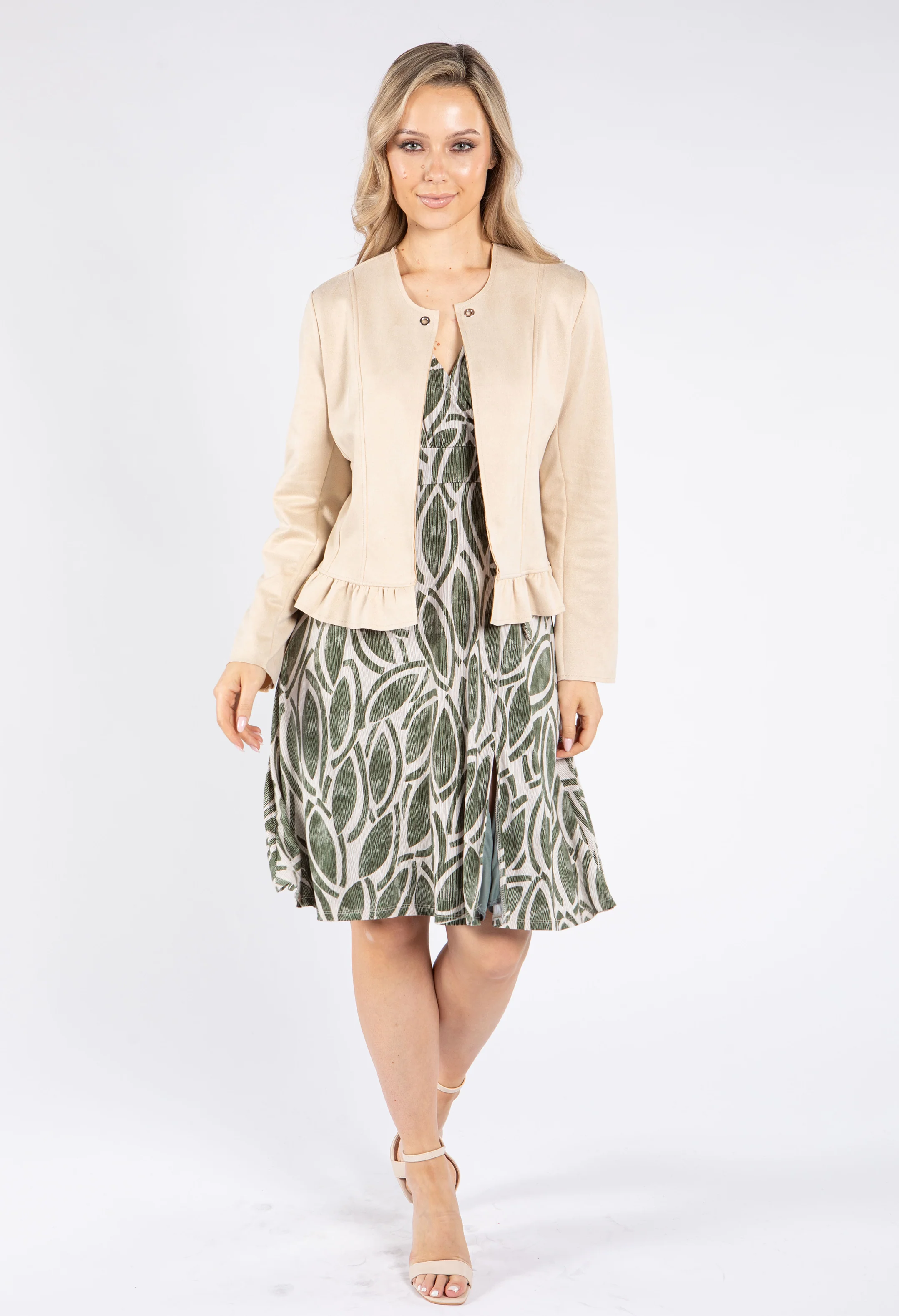 Tie Detail V Dress - Image 3