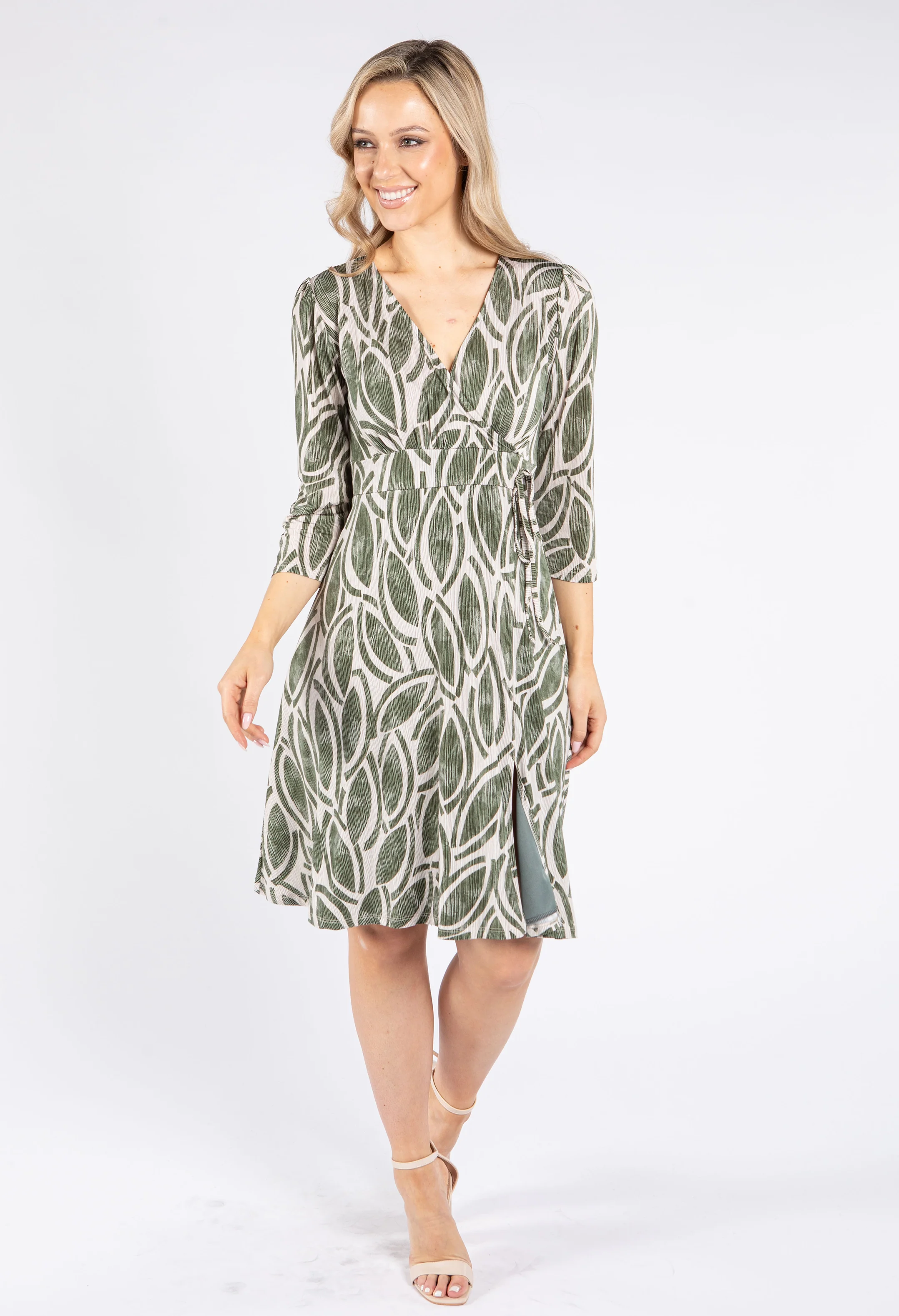 Tie Detail V Dress - Image 5