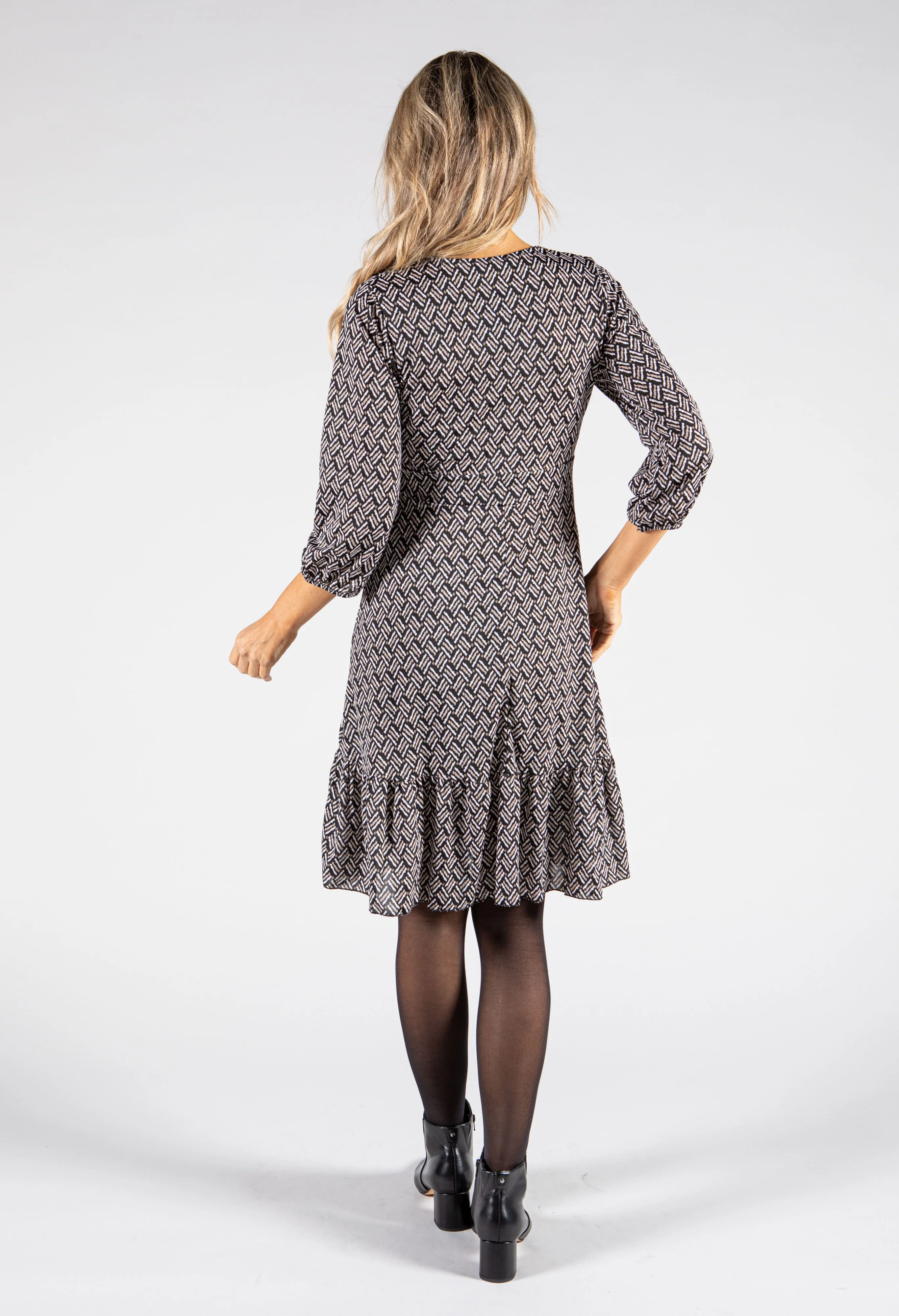 Tiered V Neckline Dress-1 - Image 4