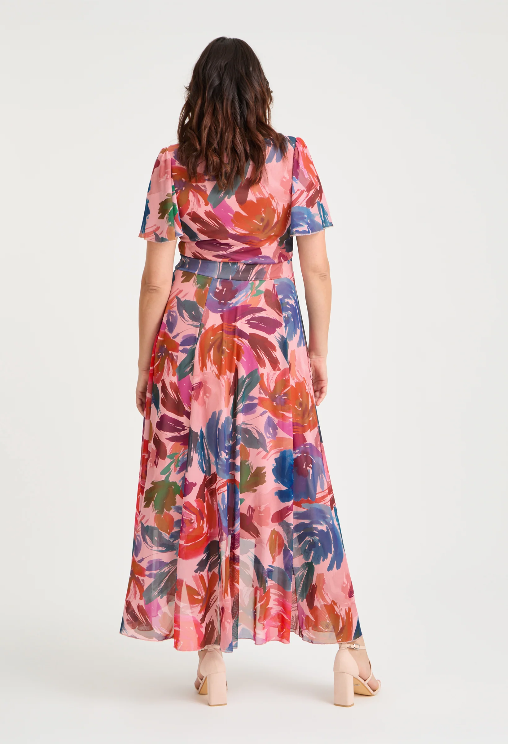 Tilly Angel Sleeve Sweetheart Curve+ Dress - Image 4