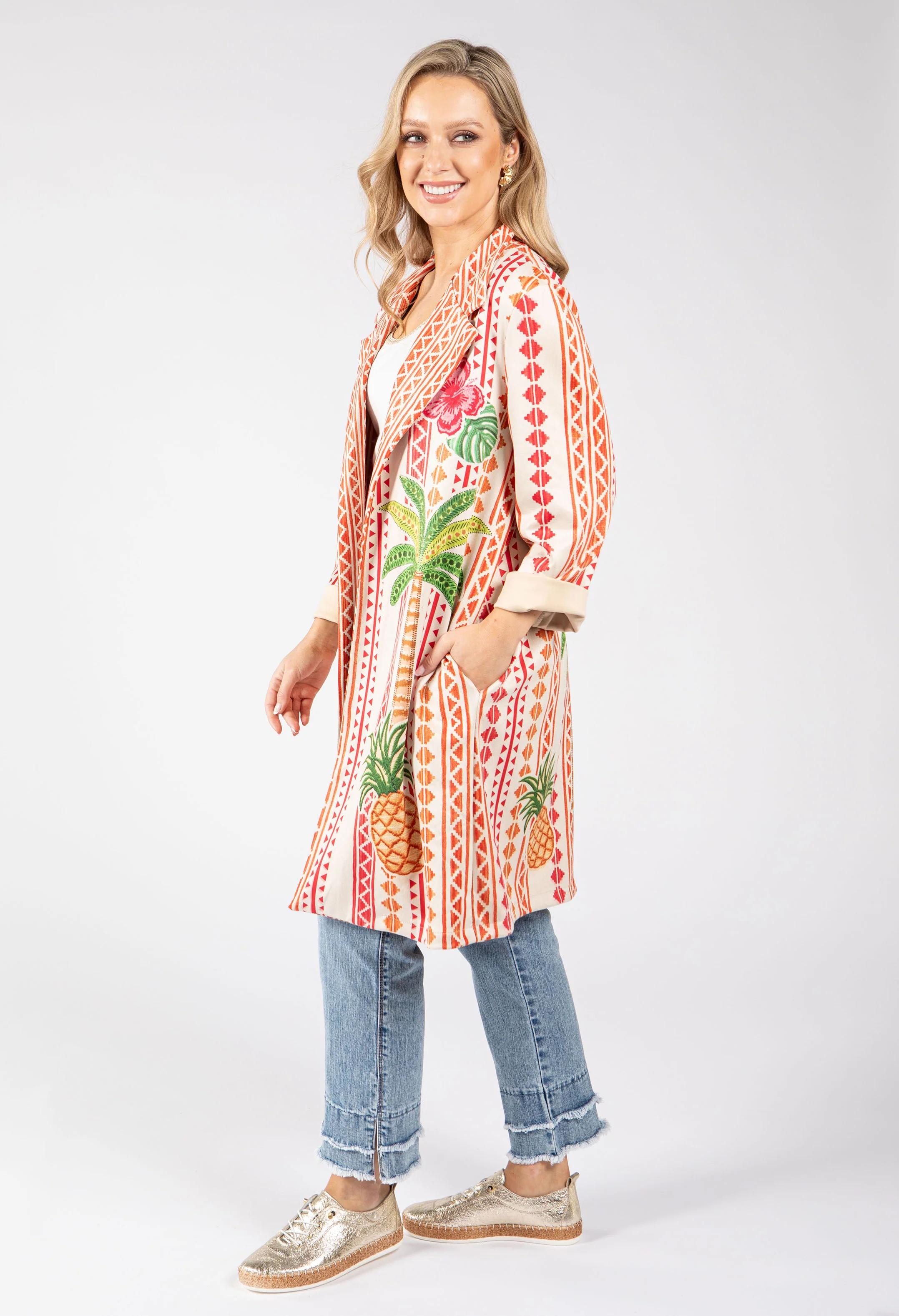 Tropical Longline Open Jacket - Image 5