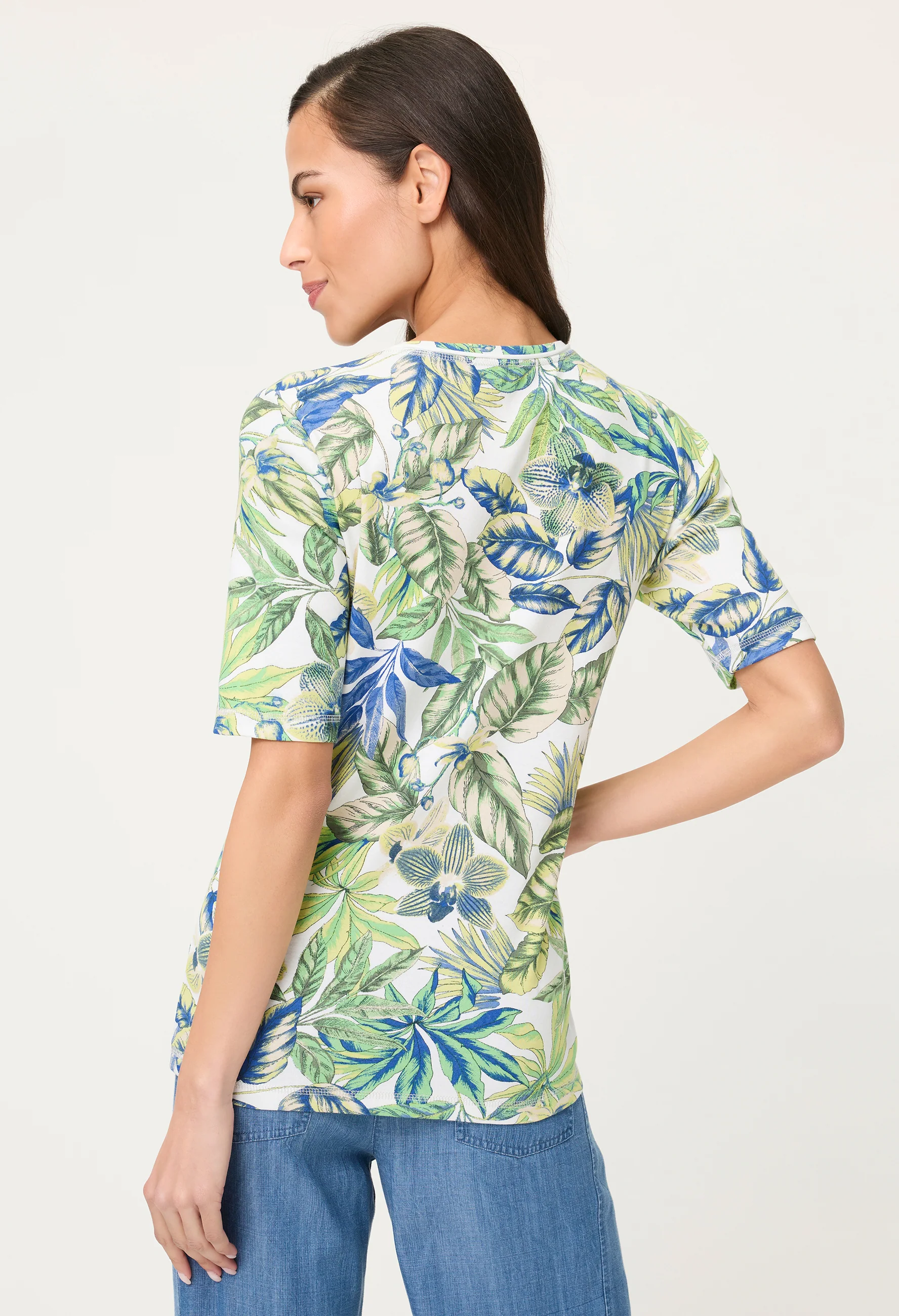 Tropical Print T-Shirt - Image 2