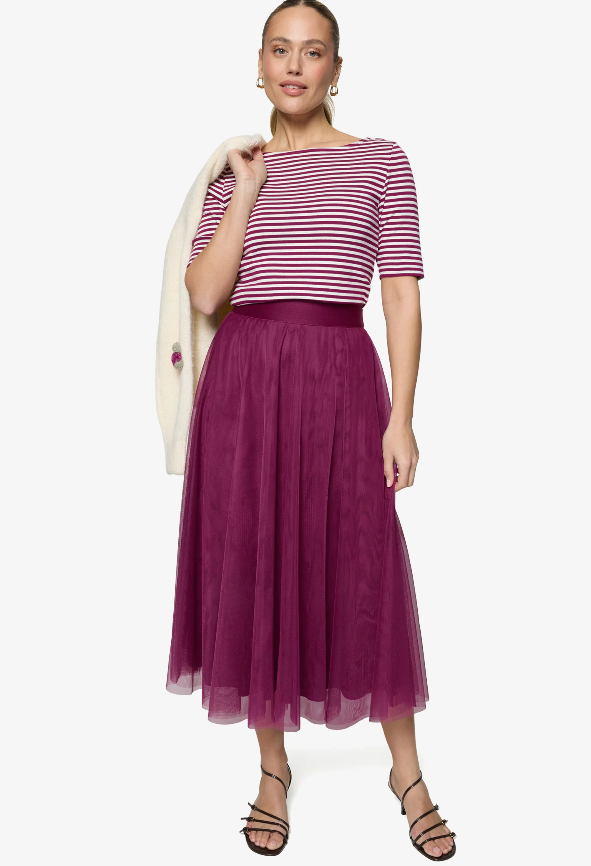 Tulle Midi Skirt