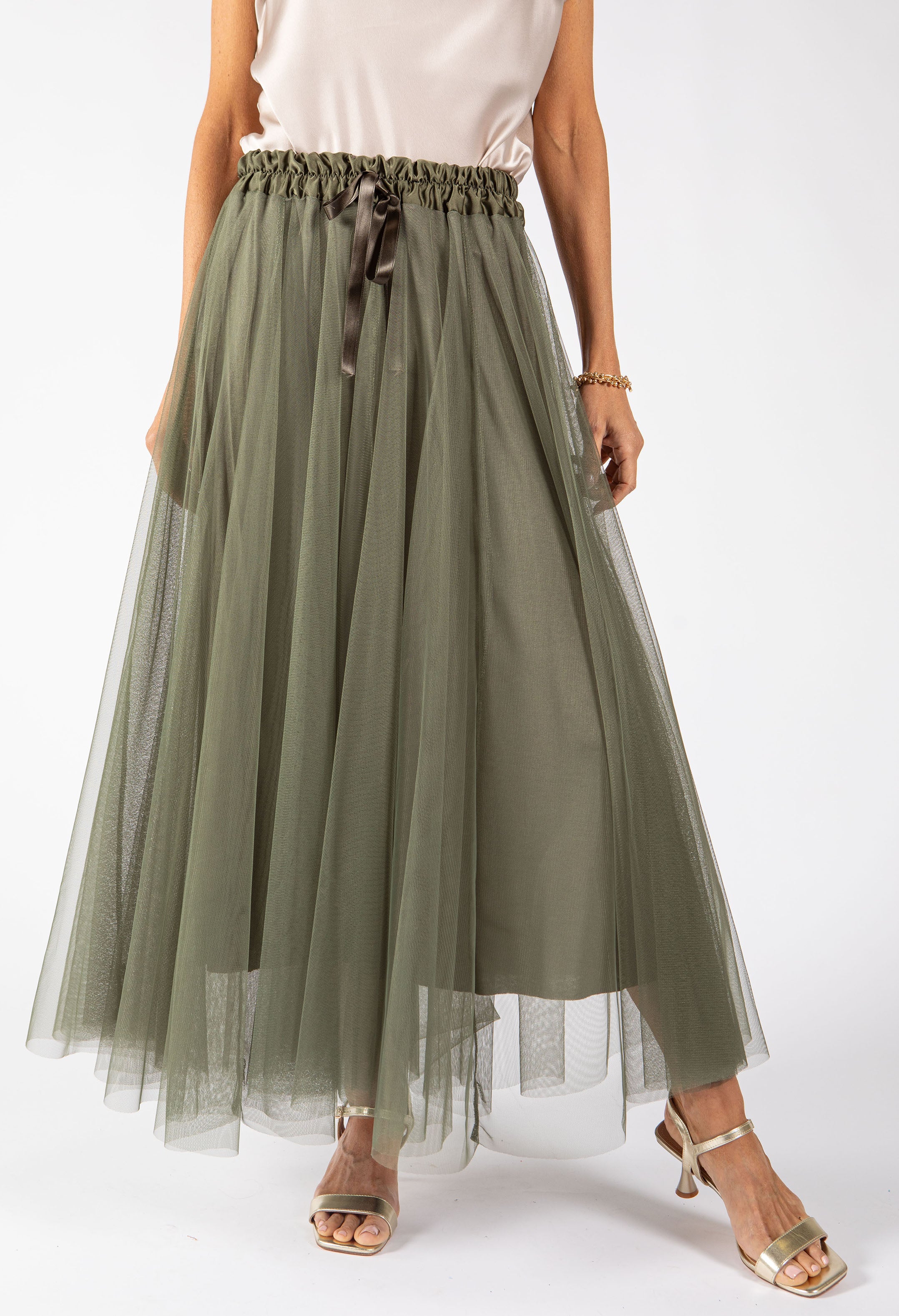 Tulle Midi Skirt - Image 11