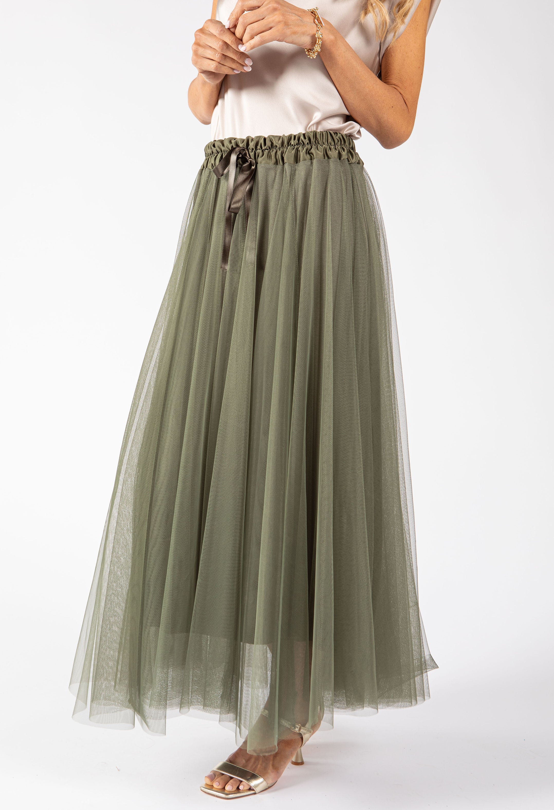 Tulle Midi Skirt - Image 13