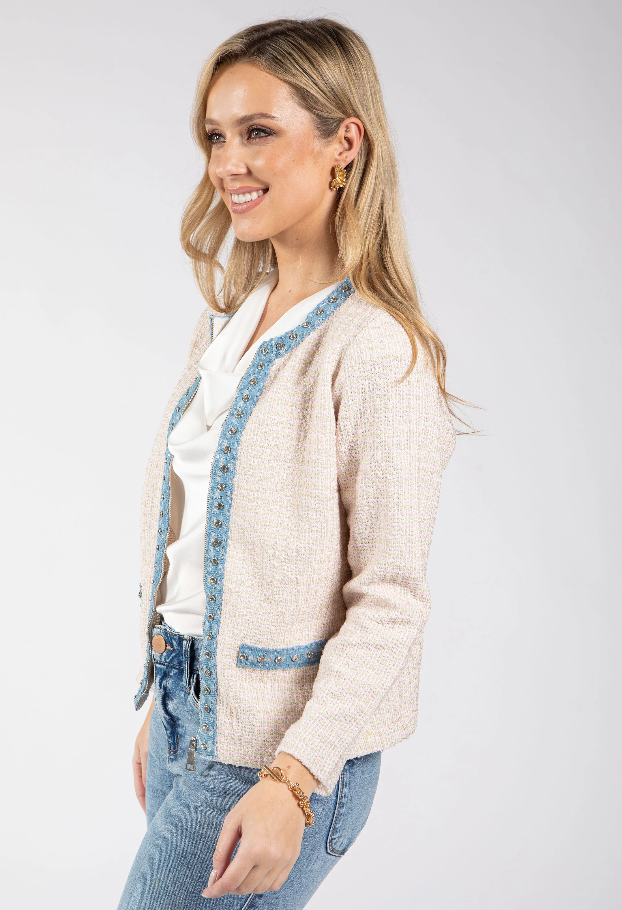 Tweed Look Jacket - Image 3