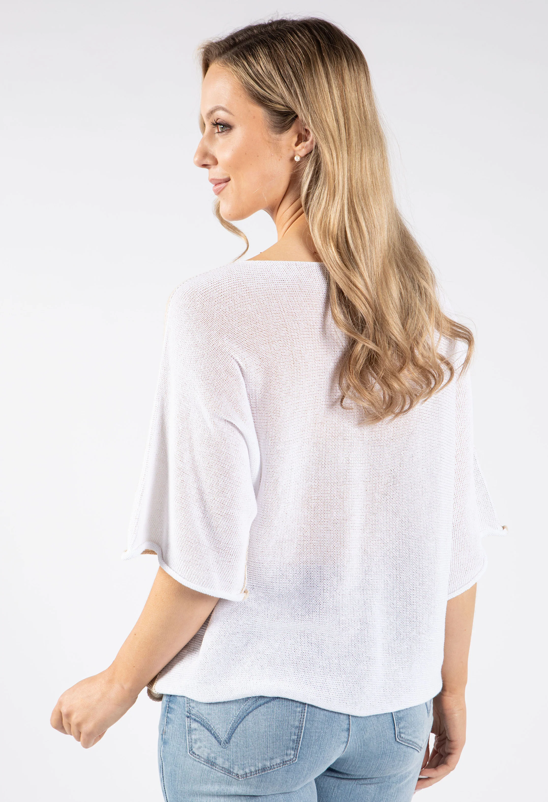 Two Tone Knit Jumper - Image 3