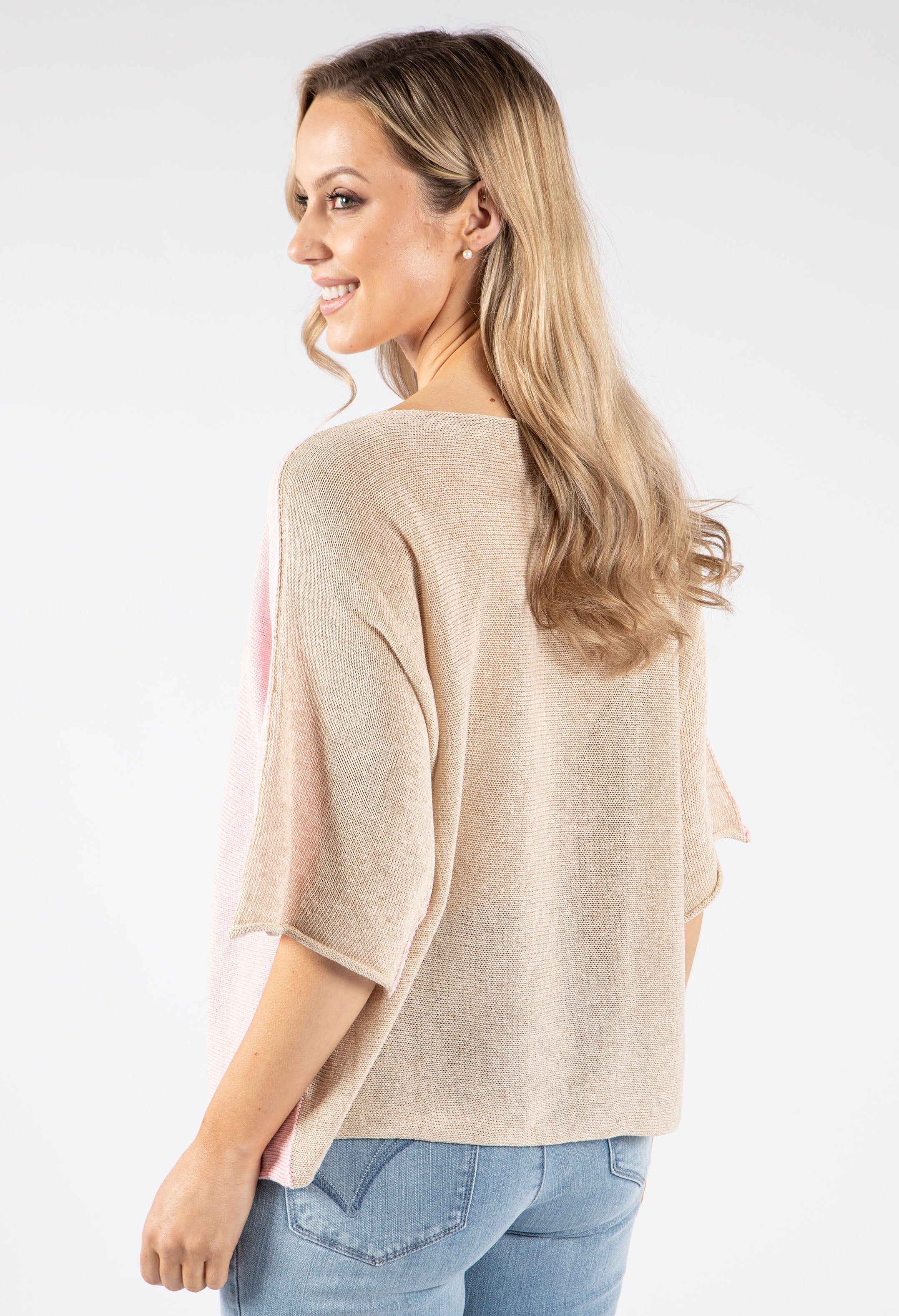 Two Tone Knit Jumper - Image 7