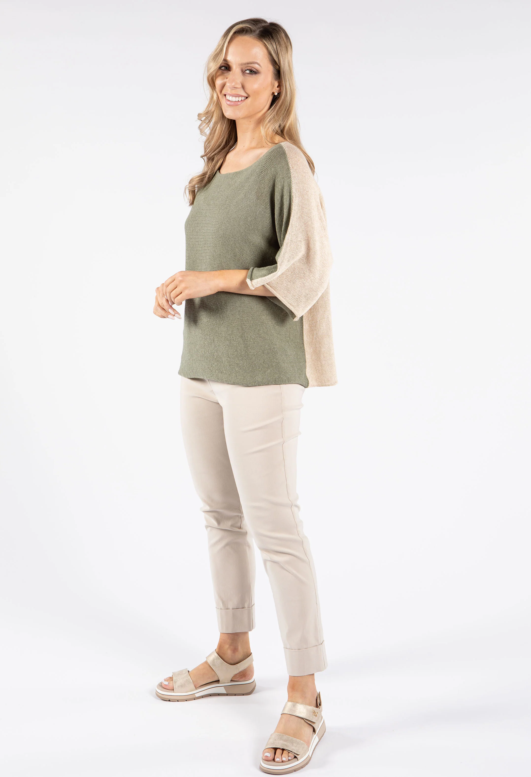 Two Tone Knit Jumper - Image 8