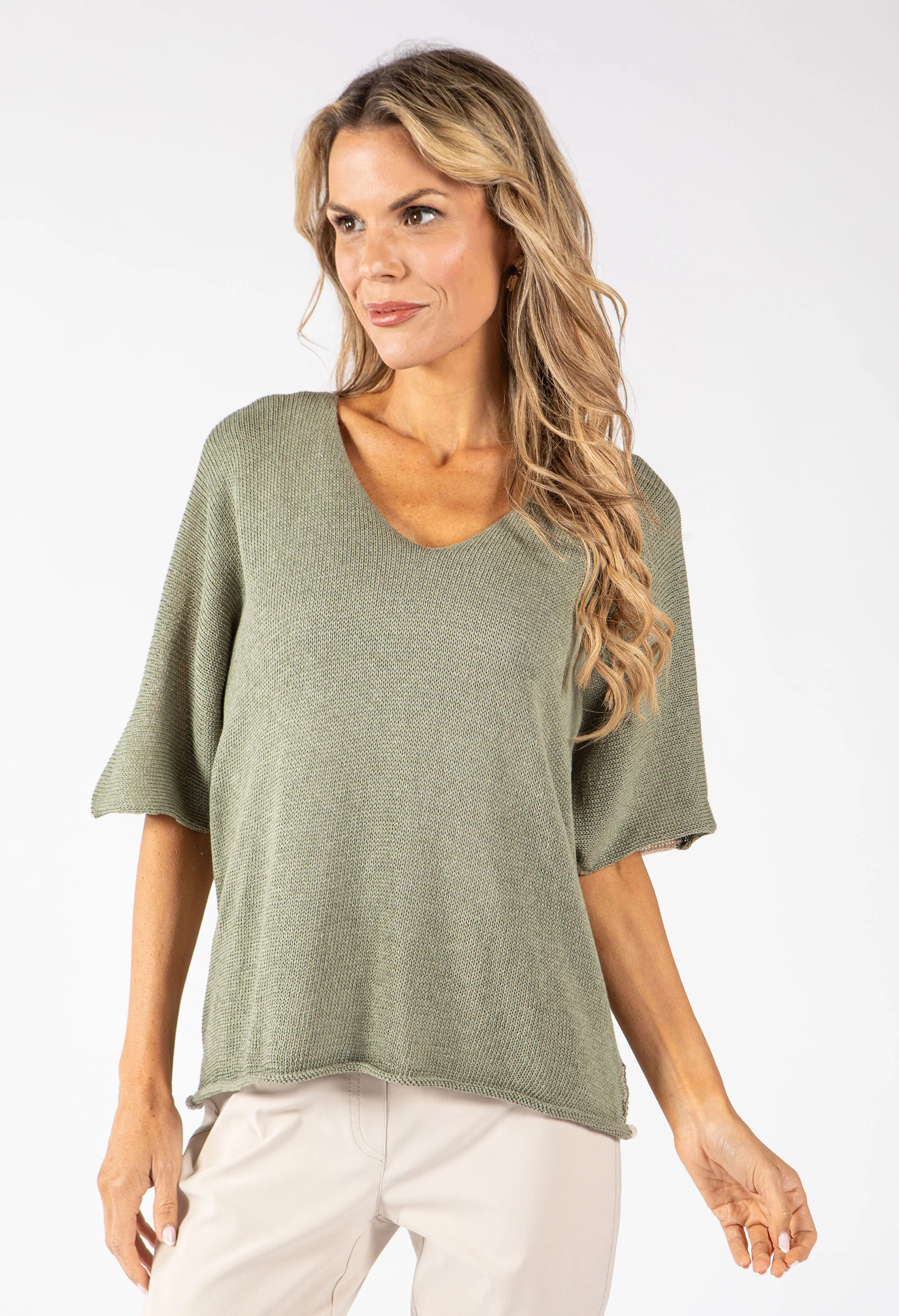 Two Tone Knit Relaxed Jumper - Image 10