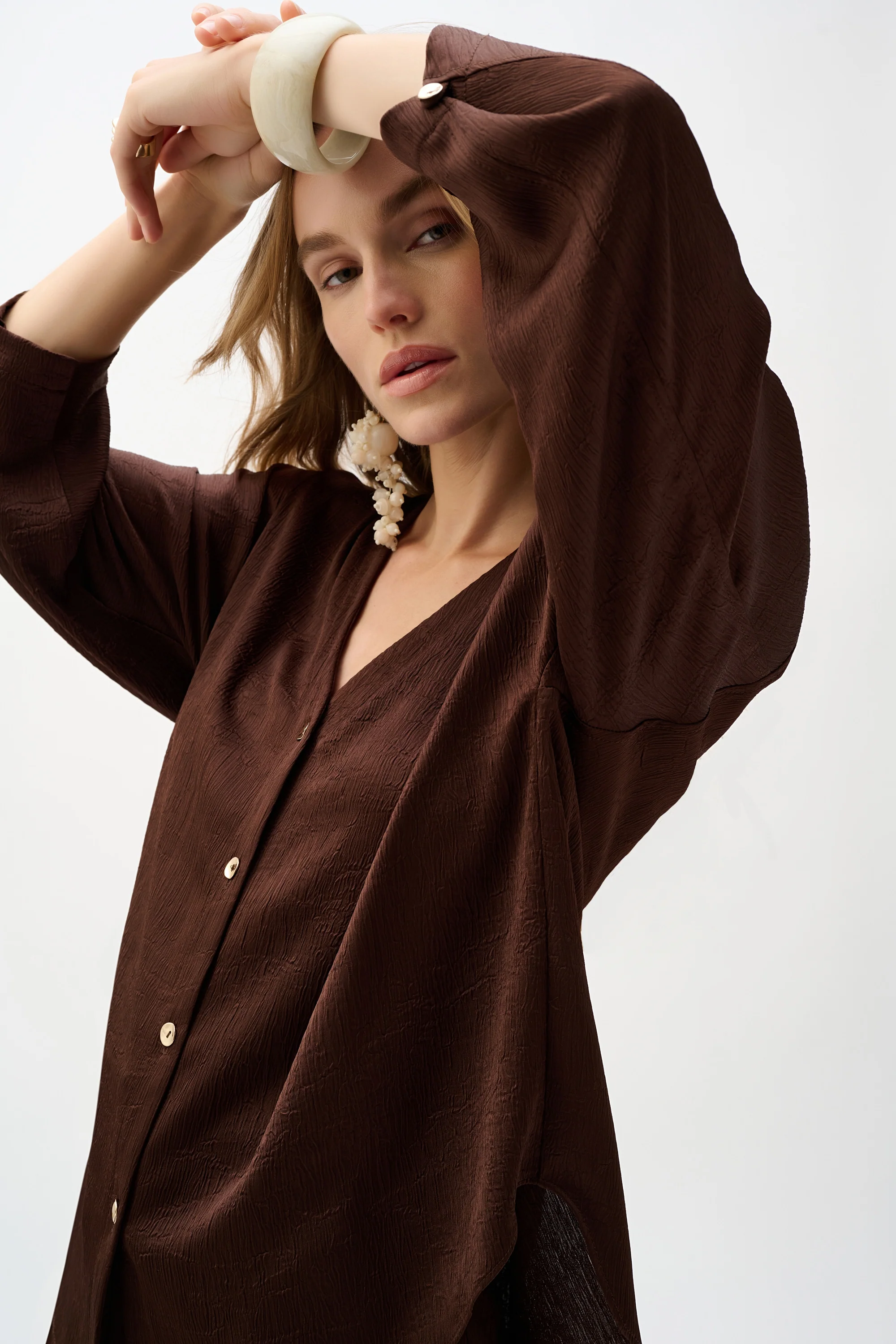 V-neck Relaxed Fit Shirt - Image 4